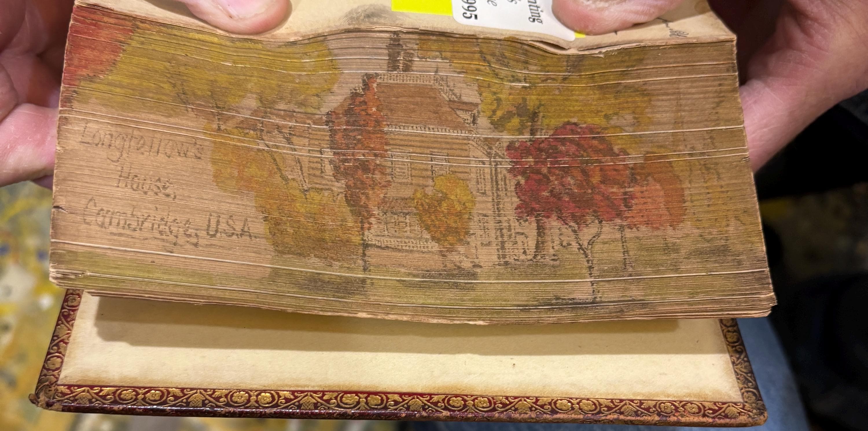 (Fore-Edge painting) The Poetical Works of Henry Wadsworth Longfellow — photograph 2.