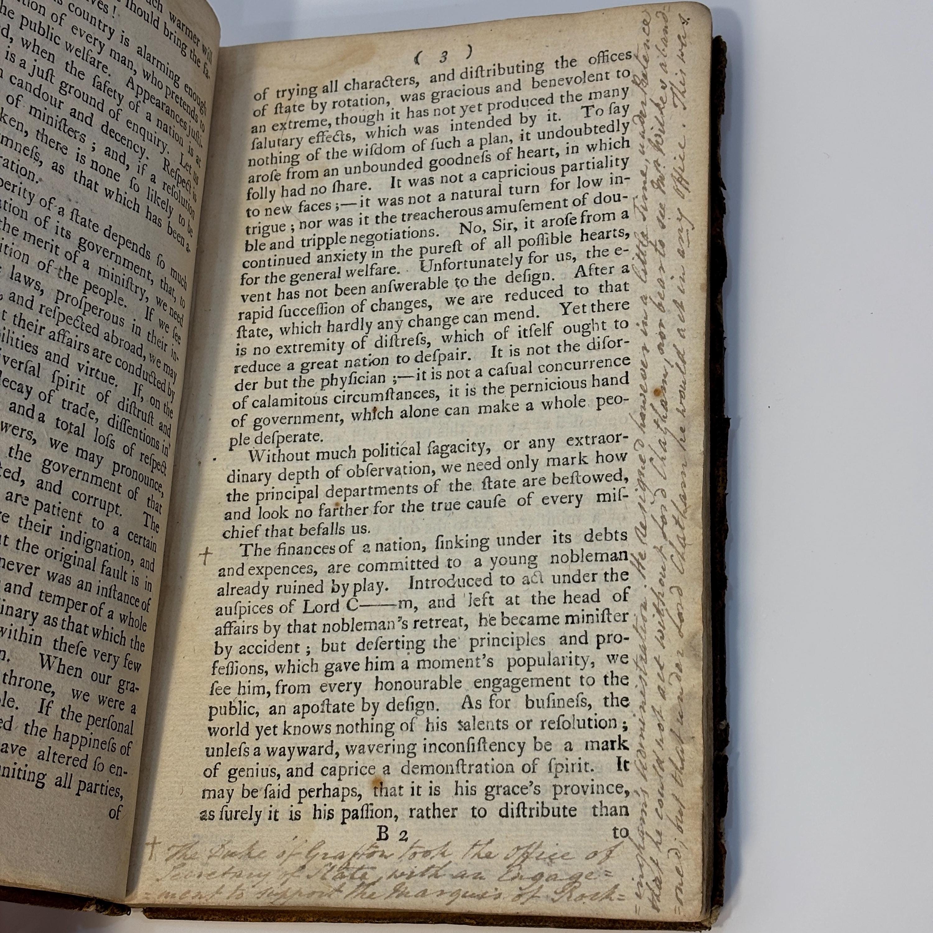 Political Contest; Containing all the Letters Between Junius and Sir William Draper: Also whole of Junius's Letters to the D*K*S of G*****N and B*****D. And his last Letter on the Rescue of a General Officer. — photograph 5.