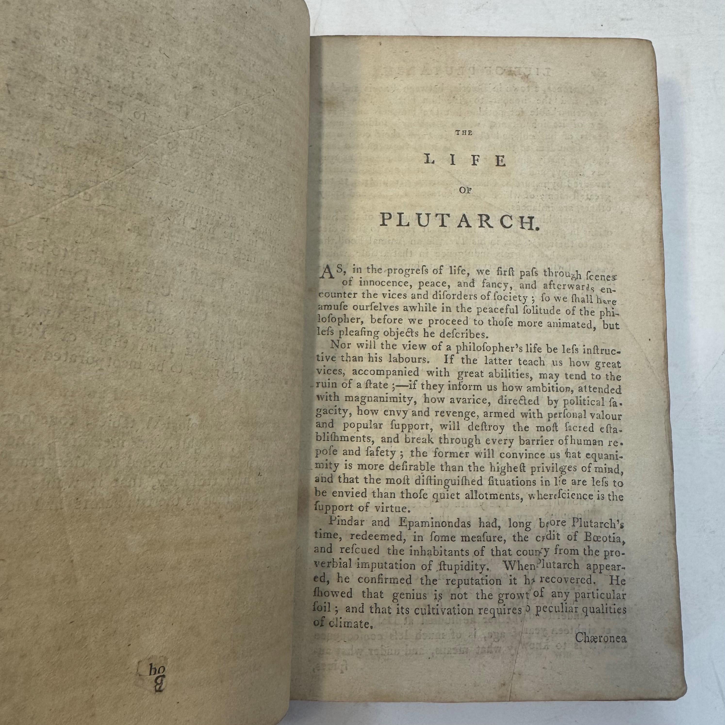 Plutarch's Lives, Translated from the Greek, John & William Langhorne, New Edition, 6 Volumes, Historical Notes, 1794 — photograph 6.