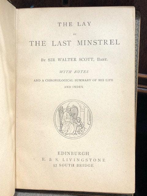 The Lay of the Last Minstrel With Notes and a Chronological Summary of His Life and Index. — photograph 2.