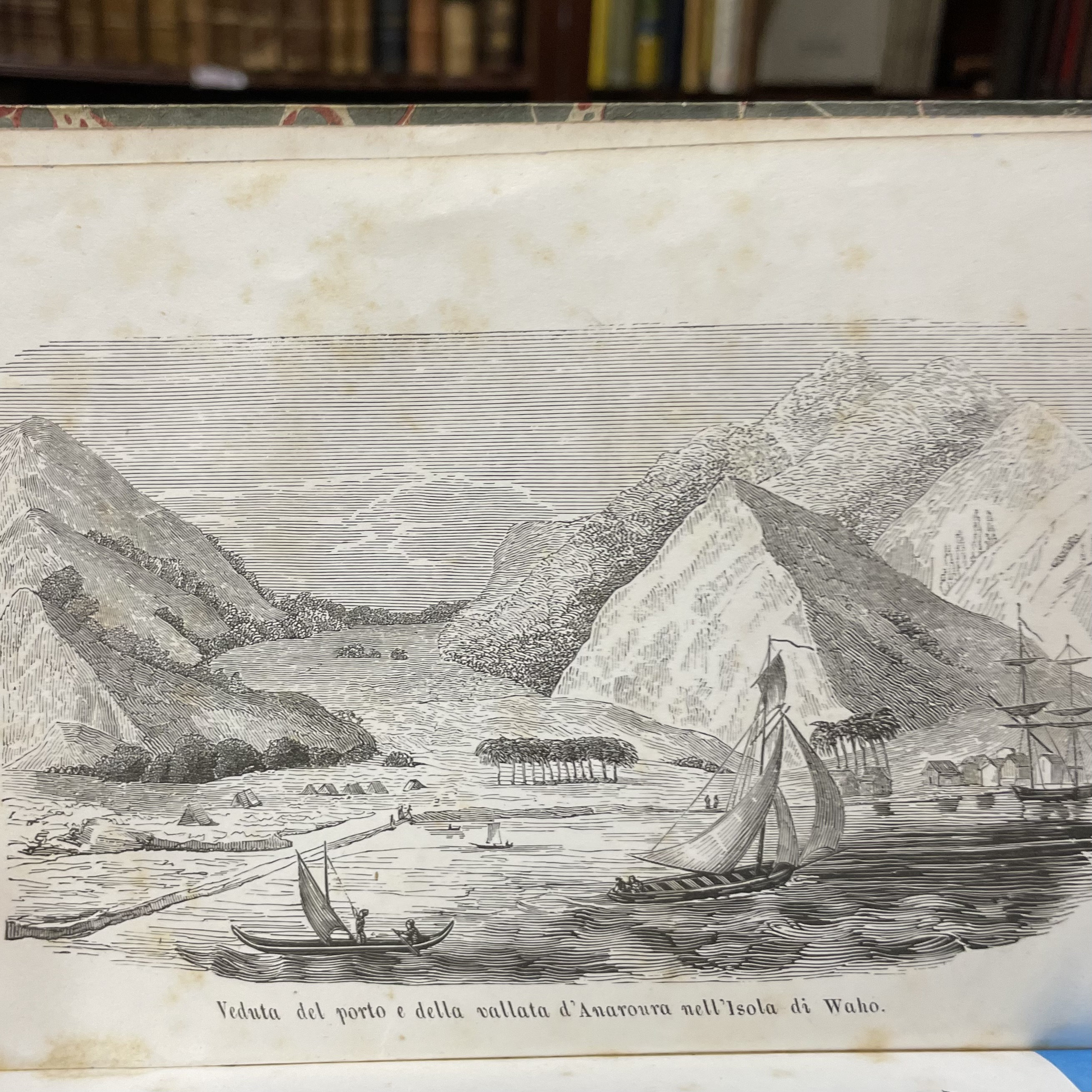 Viaggio Intorno al Globo alla California ed alle Isole Sandwich negli anni 1826, 1827, 1828 e 1829. GOOGLE TRANSLATION: Journey Around the Globe to California and the Sandwich Islands in the years 1826, 1827, 1828 and 1829. Translated from the French to Italian by Carlo Botta. — photograph 10.
