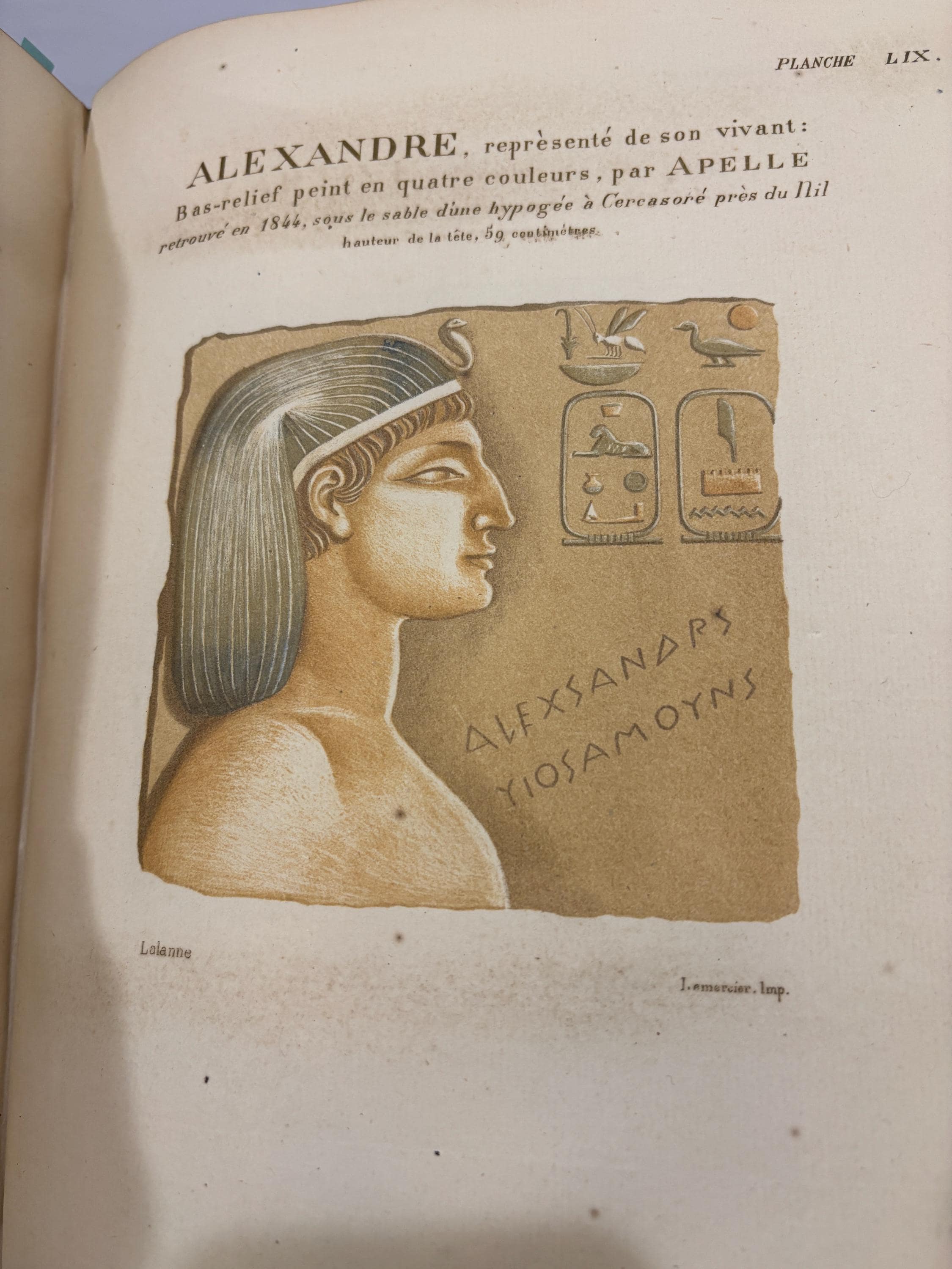 Dactylologie et Langage Primitif restitués d’après les monuments. Translated: Dactylology and Primitive Language restored from the monuments. French Language, 61 plates, 2 in Color — photograph 8.