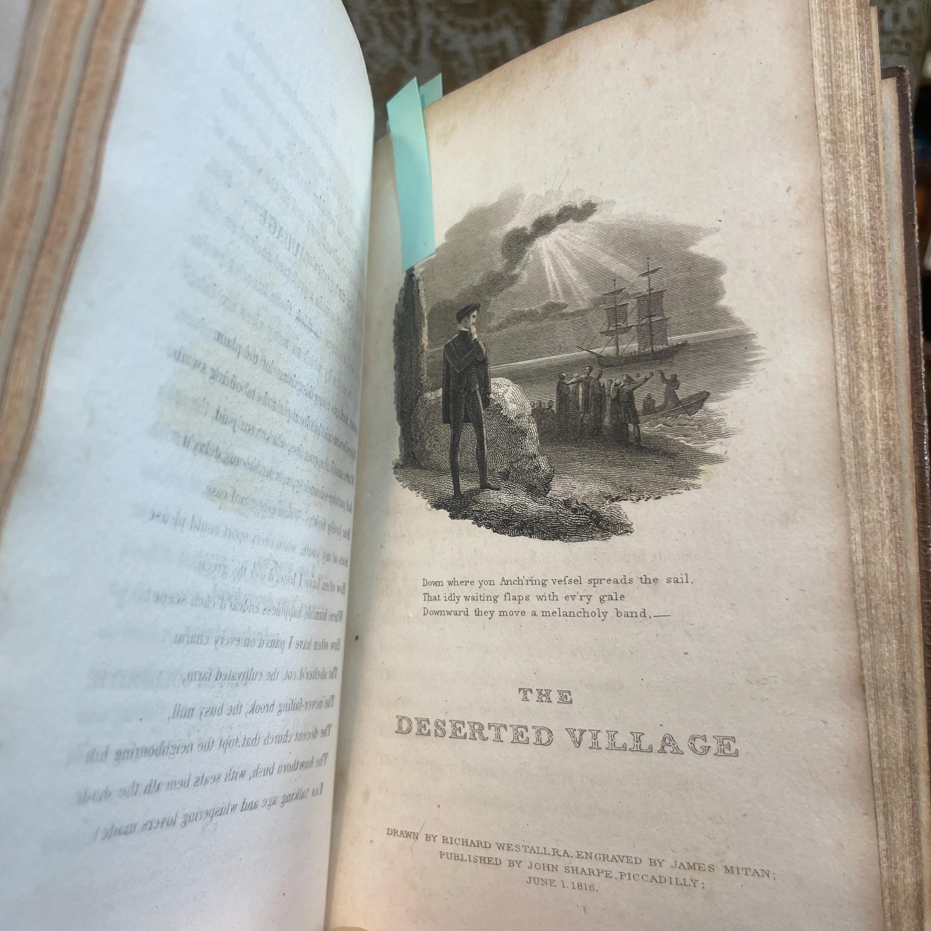 The Poems of Oliver Goldsmith Embellished with Engravings from The Designs of Richard Westall, R.A. The Traveller, The Deserted Village, and Other Poems… — photograph 7.