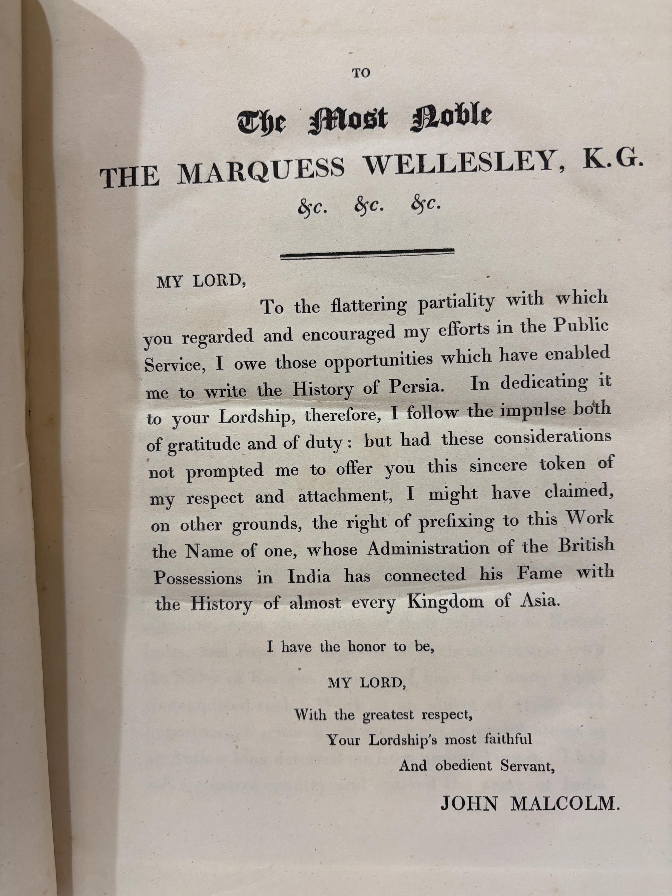 The History of Persia, From the Most Early Period to Present Time: Containing an Account of The Religion, Government, Usage, and Character of The Inhabitents of That Kingdom, In Two Volumes. — photograph 5.