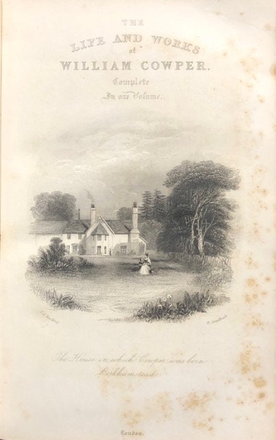 Works of William Cowper: His Life, Letters, and Poems. Now first completed by the introduction of Cowper's private correspondence. Edited by the Rev. T. S. Grimshawe — photograph 3.
