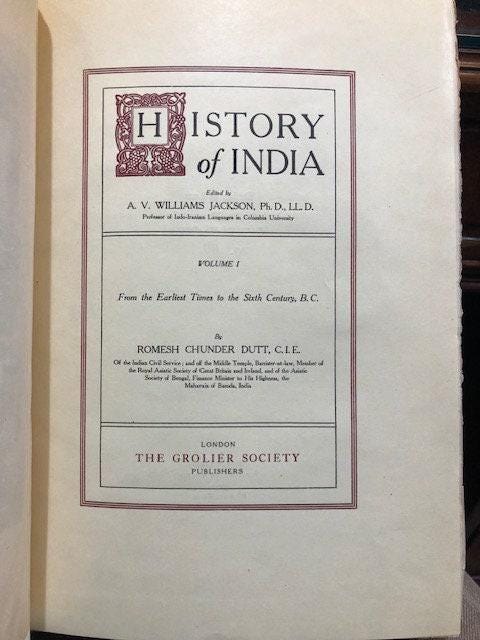 History of India edited by A. V. Williams Jackson — photograph 2.