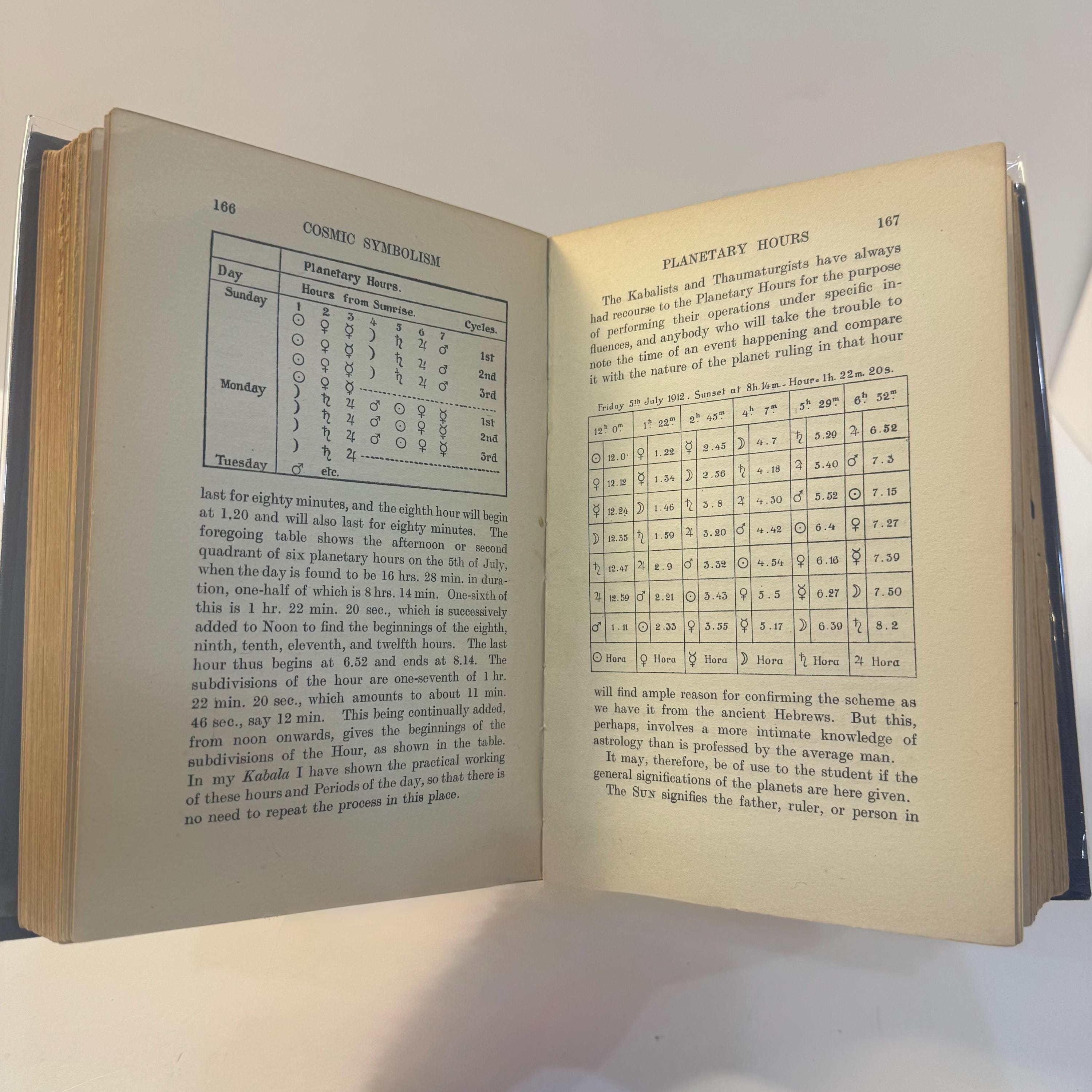 Cosmic Symbolism, Being a Discussion and Exposition of Some Recondite and Obscure Points in The Art of The Kabalists, The Mysteries of Sound, Form and Number, and The Basic Priciples of Cosmic Symbolism. First Edition. — photograph 10.