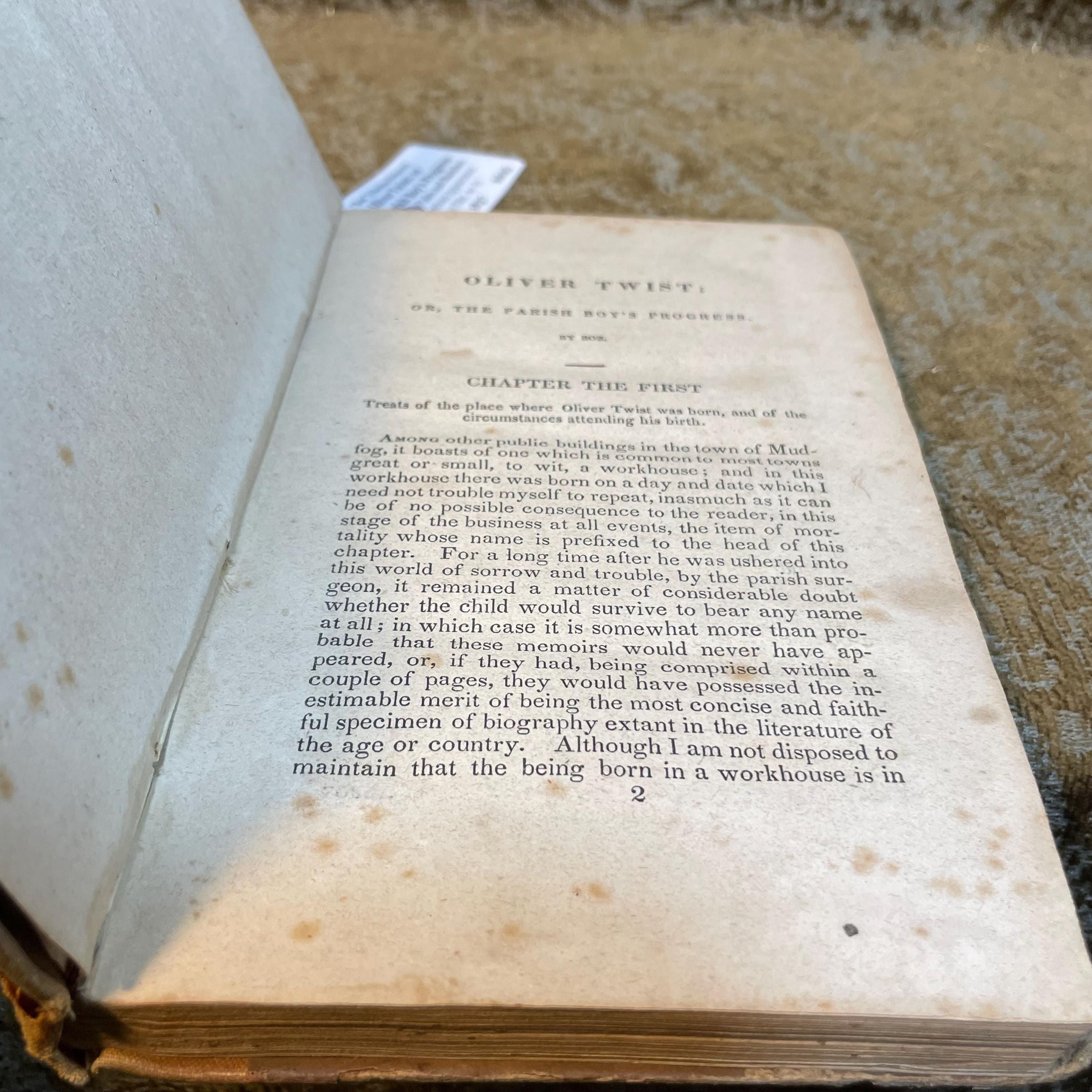 Oliver Twist; Or, The Parish Boy's Progress. By Boz. With Other Tales and Sketches, From Bentley's Miscellany, and Library of Fiction. — photograph 3.