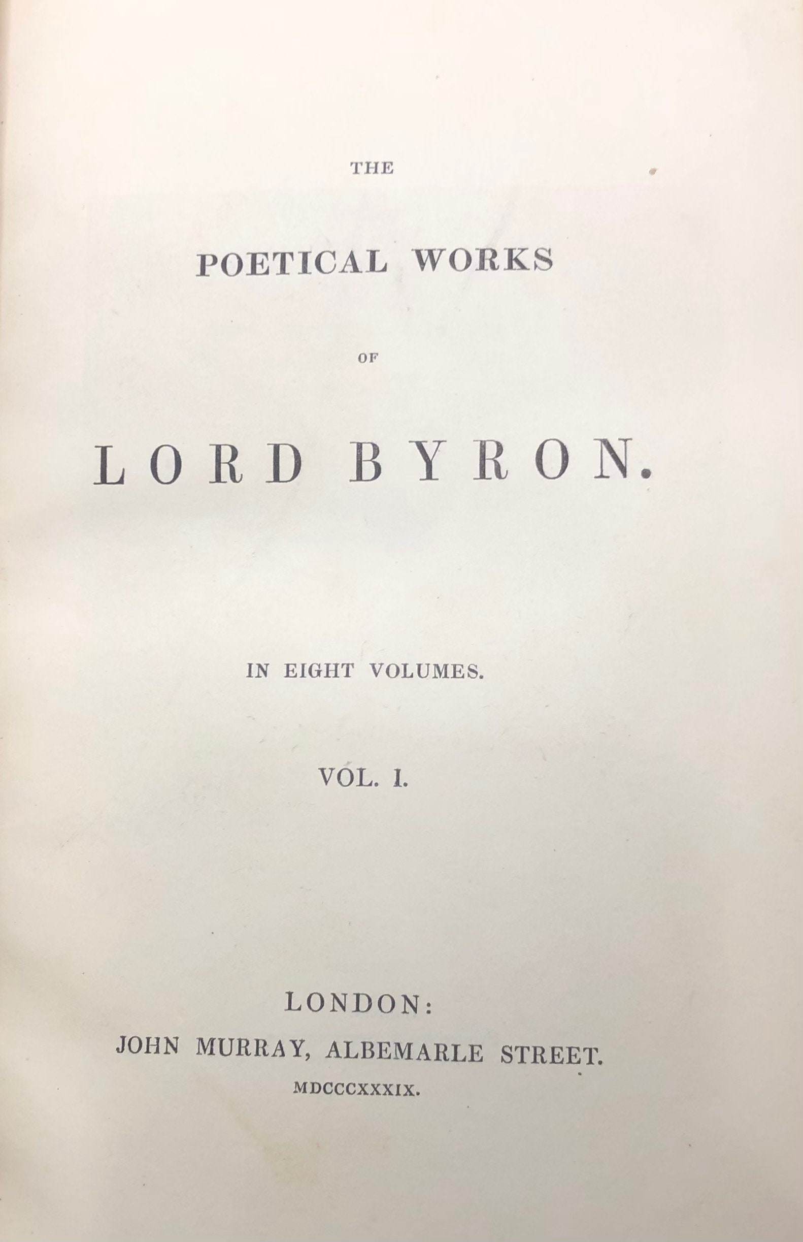 The Poetical Works of Lord Byron. In eight volumes. Extra Illustrated — photograph 2.