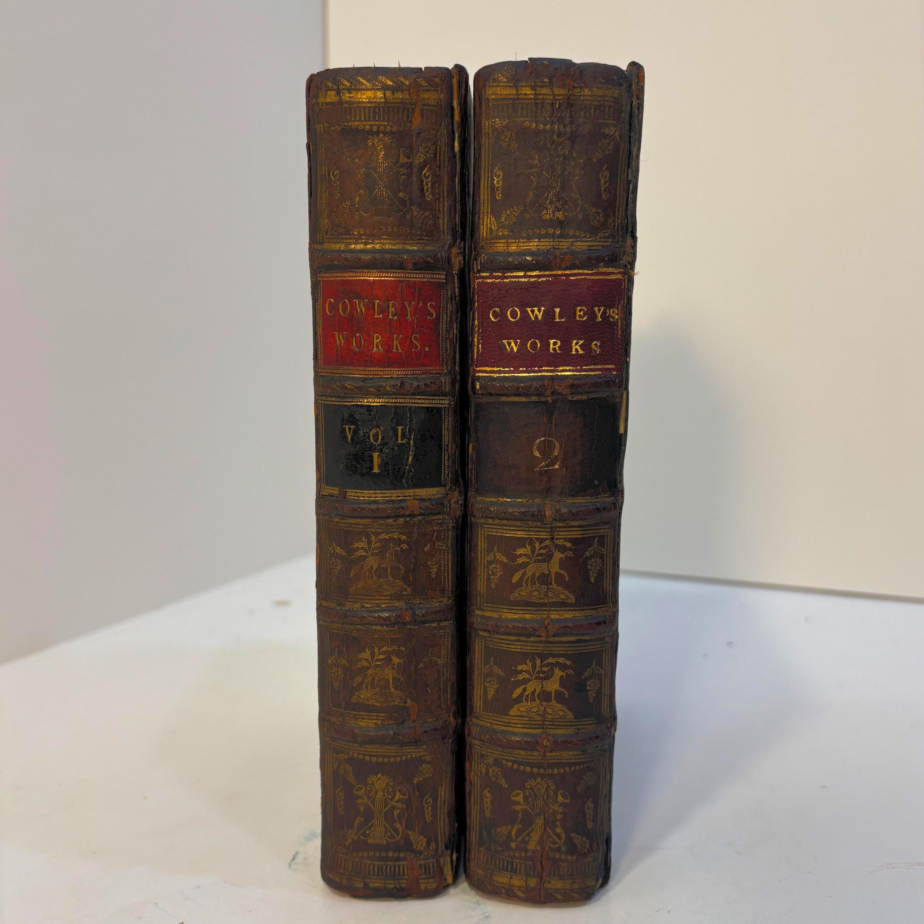 The Works of Mr. Abraham Cowley: In Two Volumes. Consisting of Those Which were Formerly Printed; and Those which He Designed for the Press; Published Out of the Author's Original Copies. With the Cutter of Coleman-Street. The Eleventh Edition, Adorned with Cuts. — photograph 4.