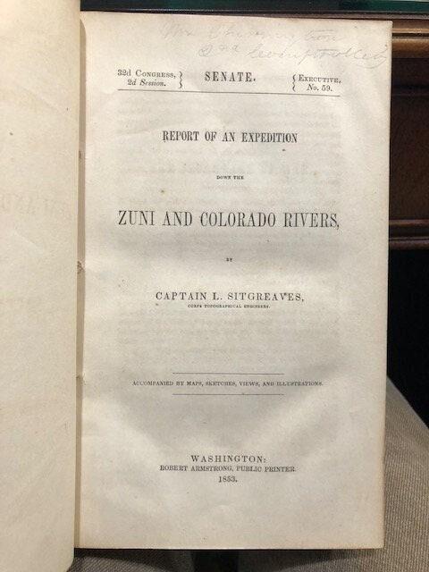 Report of an Expedition down the Zuni and Colorado Rivers, … Accompanied by Maps, Sketches, Views, and Illustrations — photograph 2.