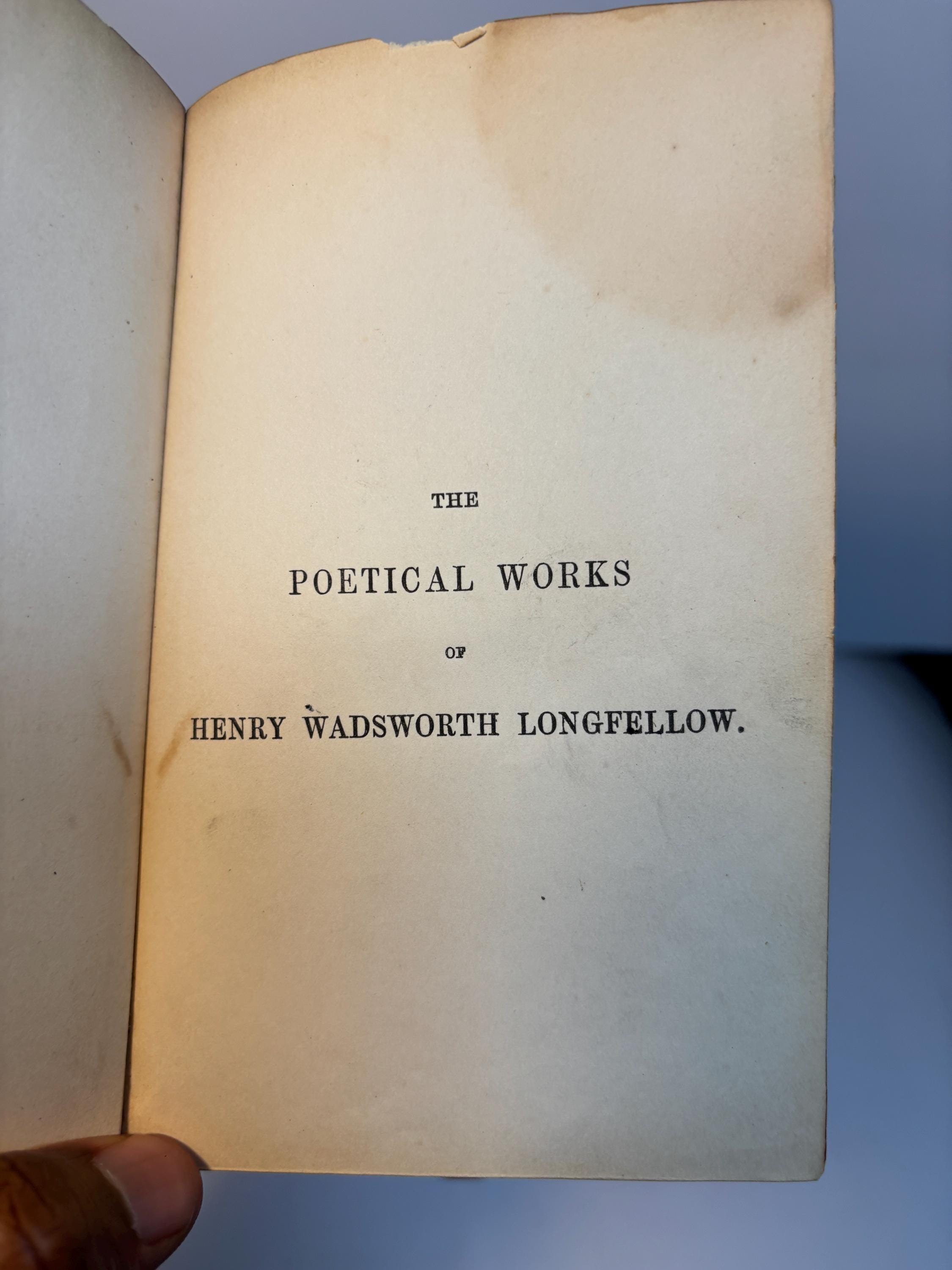 (Fore-Edge painting) The Poetical Works of Henry Wadsworth Longfellow — photograph 4.
