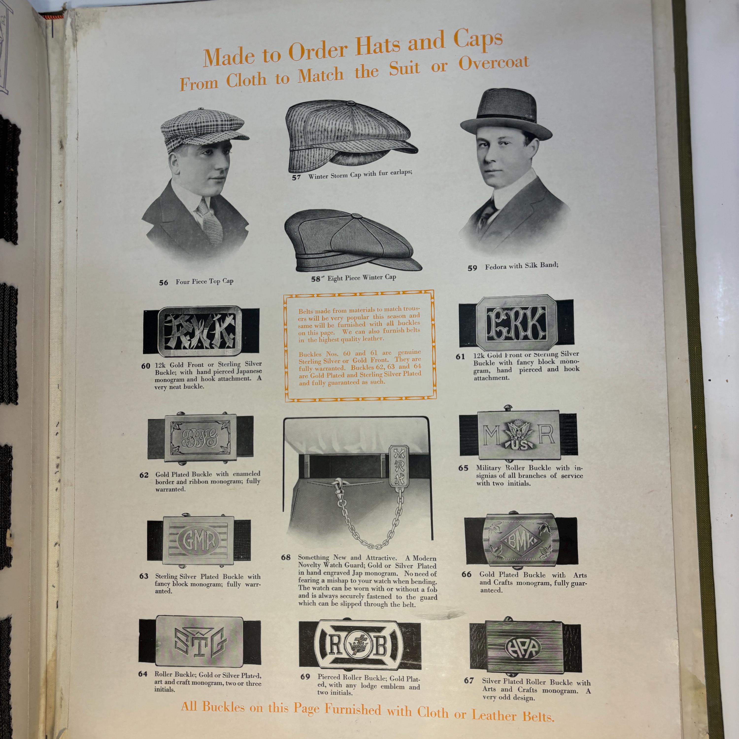 Novelties in Fine Woolens, Huntington Clothes will Fit and Please You. Fall and Winter 1919-1920. Huntington Tailoring Co. High Art Custom Tailoring, Chicago — photograph 4.