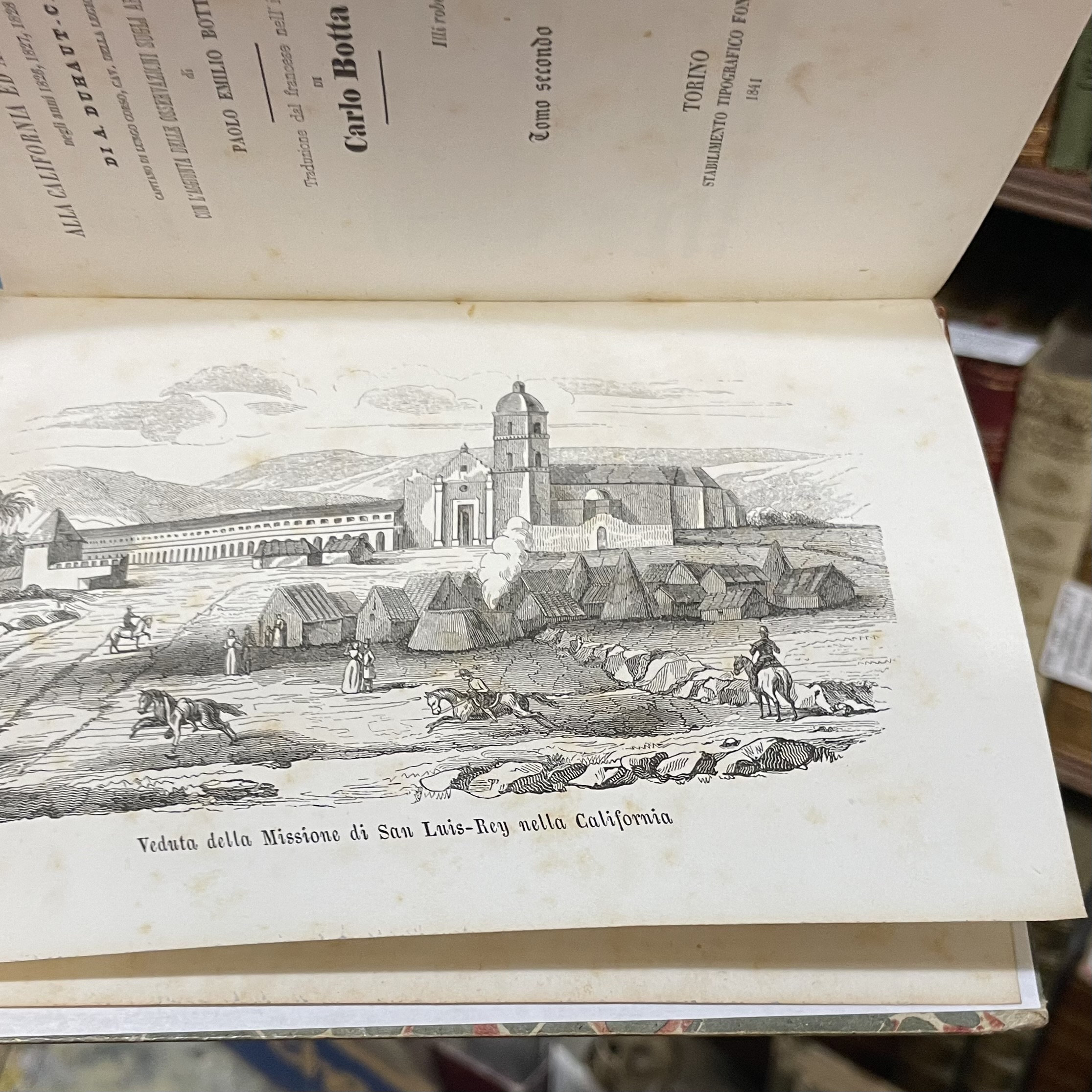 Viaggio Intorno al Globo alla California ed alle Isole Sandwich negli anni 1826, 1827, 1828 e 1829. GOOGLE TRANSLATION: Journey Around the Globe to California and the Sandwich Islands in the years 1826, 1827, 1828 and 1829. Translated from the French to Italian by Carlo Botta. — photograph 7.