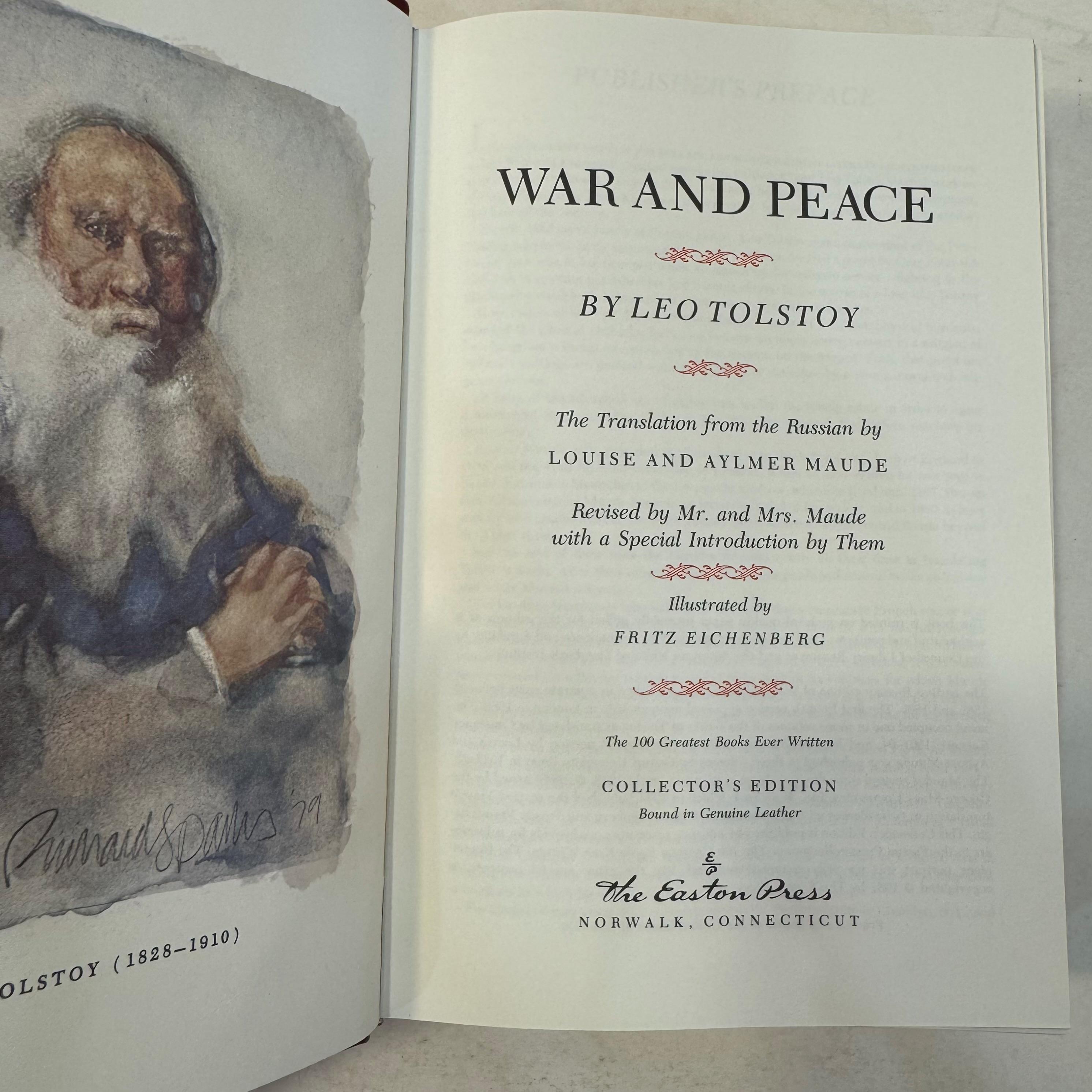 War and Peace by Leo Tolstoy | Easton Press Edition, Illustrated, 1981 — photograph 7.