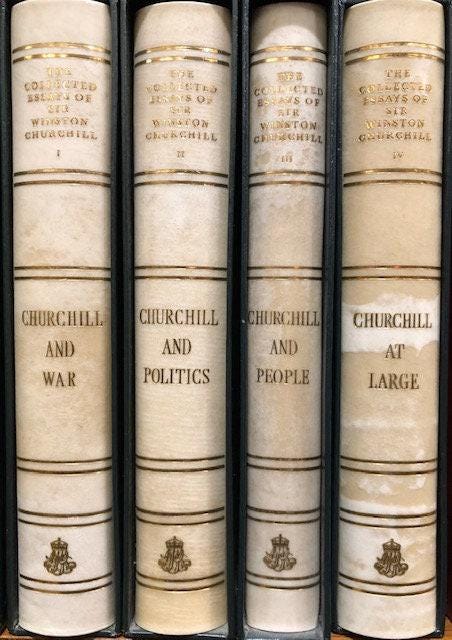 The Collected Works of Sir Winston S. Churchill, complete in 38 volumes, 34+4) including The Collected Essays. Centenary Edition. — photograph 6.