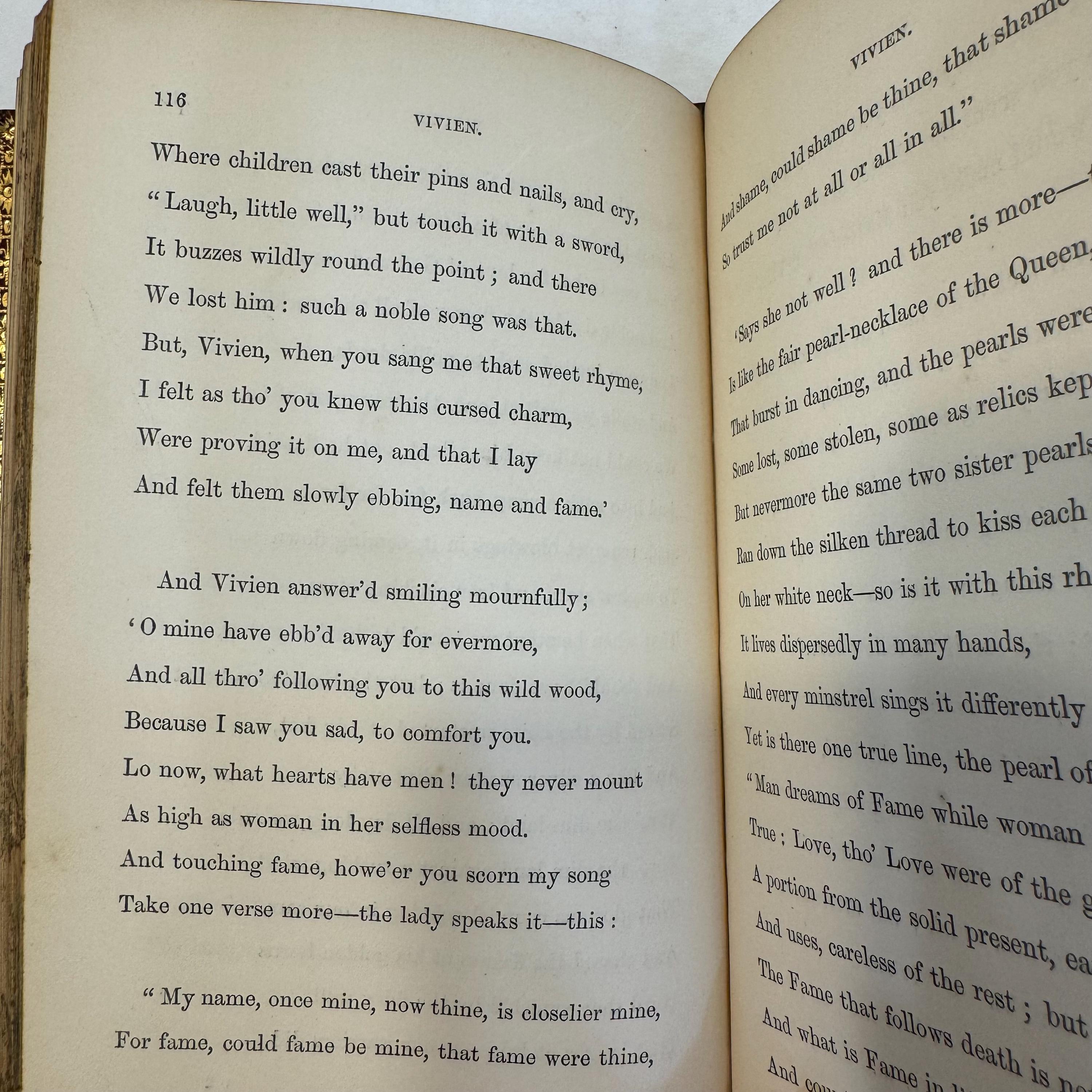 Idylls of The King by Alfred Tennyson, 1859 | Fore-Edge Painting, Bound by Nutt — photograph 9.