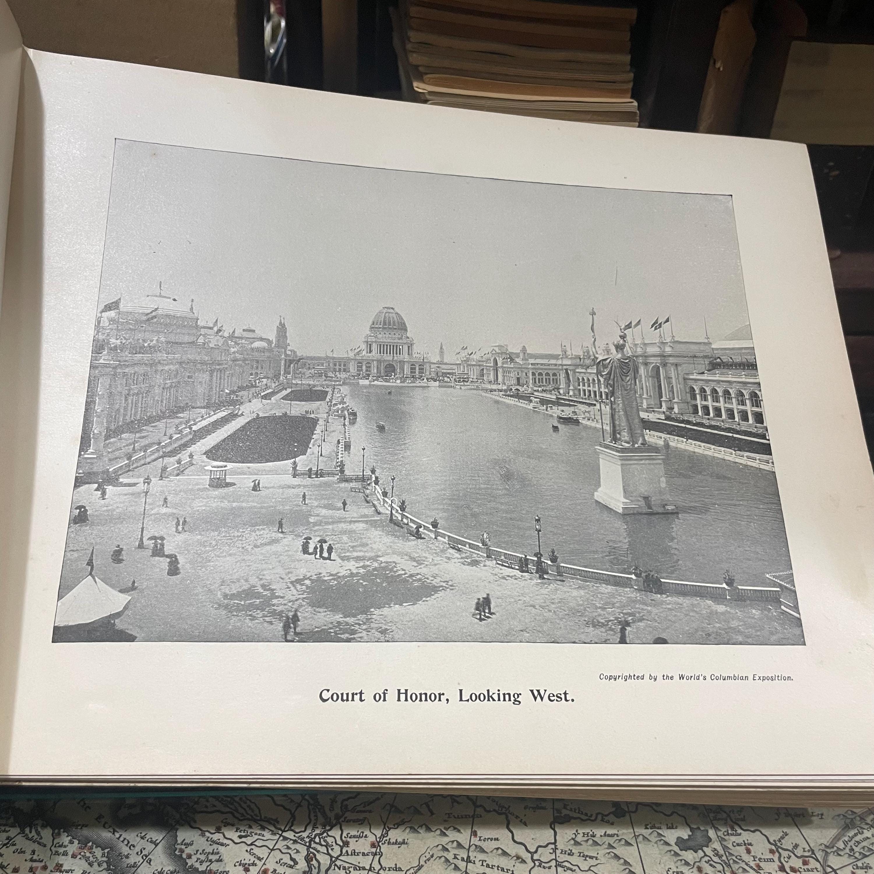 Shepp's World's Fair Photographed. Being a Collection of Original Copyrighted Photographs, Authorized and Permitted by the Management of the World's Columbian Exposition Consisting of Photographs of the Thirteen Original Buildings; The Forty State Buildings; The Buildings of Nineteen Foriegn Nations; The Court of Honor; The War Ship Illinois; The Lake Front; The Lagoon; Temples; Pavillions; Gardens; Fountains; Statues; The Midway Plaisance; and its Scenes. All Described in Crisp and Beautiful language. Sold By Subscription Only — photograph 6.