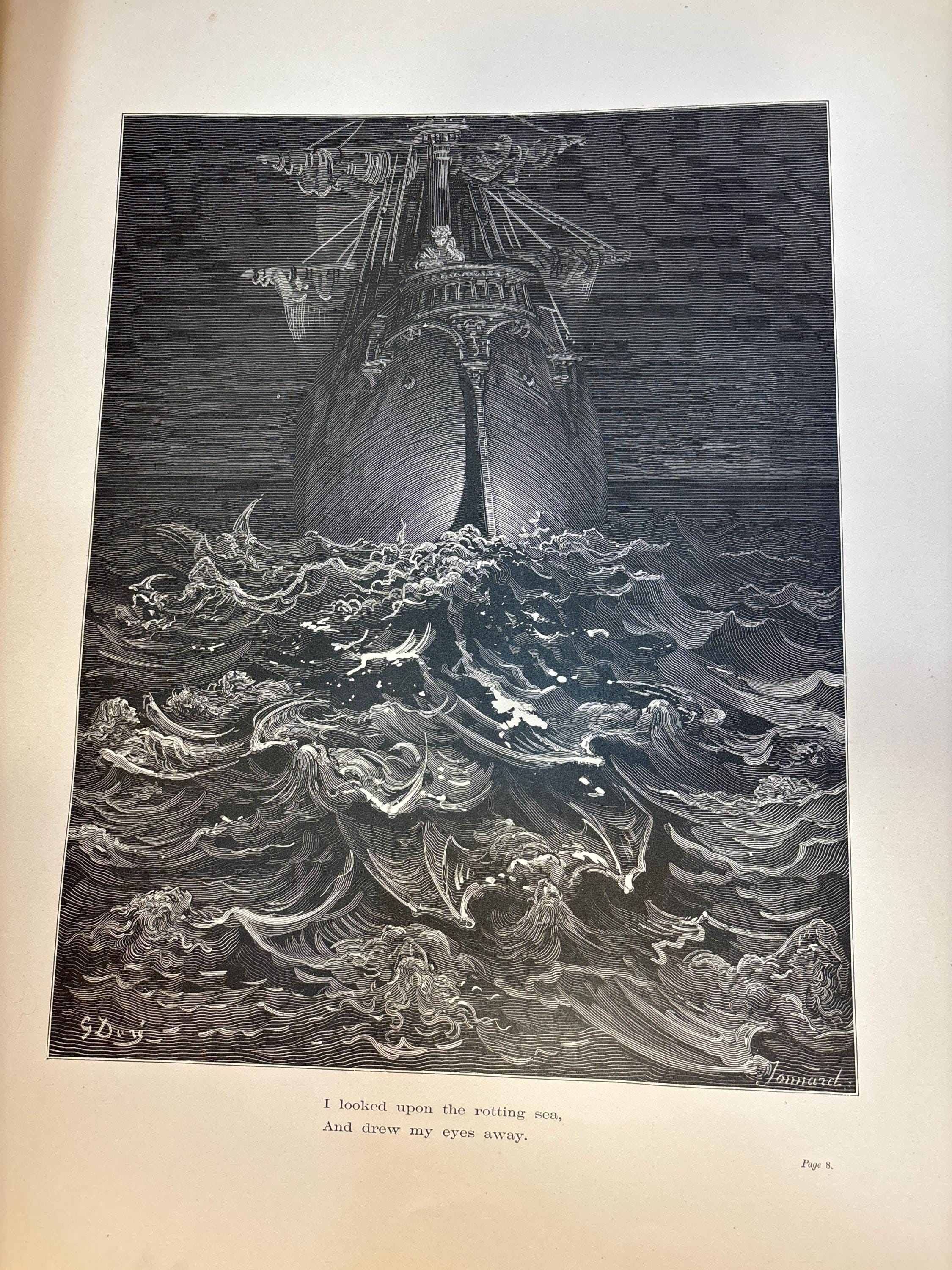 Illustrated by Gustave Dore, The Rime of The Ancient Mariner — photograph 4.