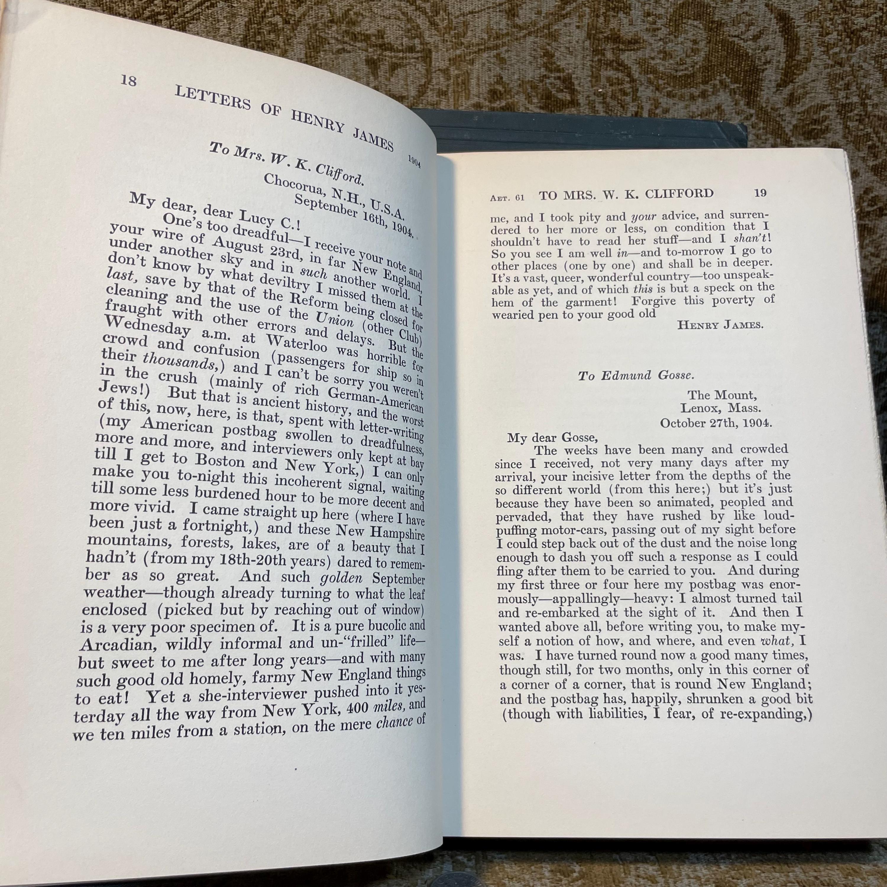 The Letters of Henry James (2 vol) — photograph 10.