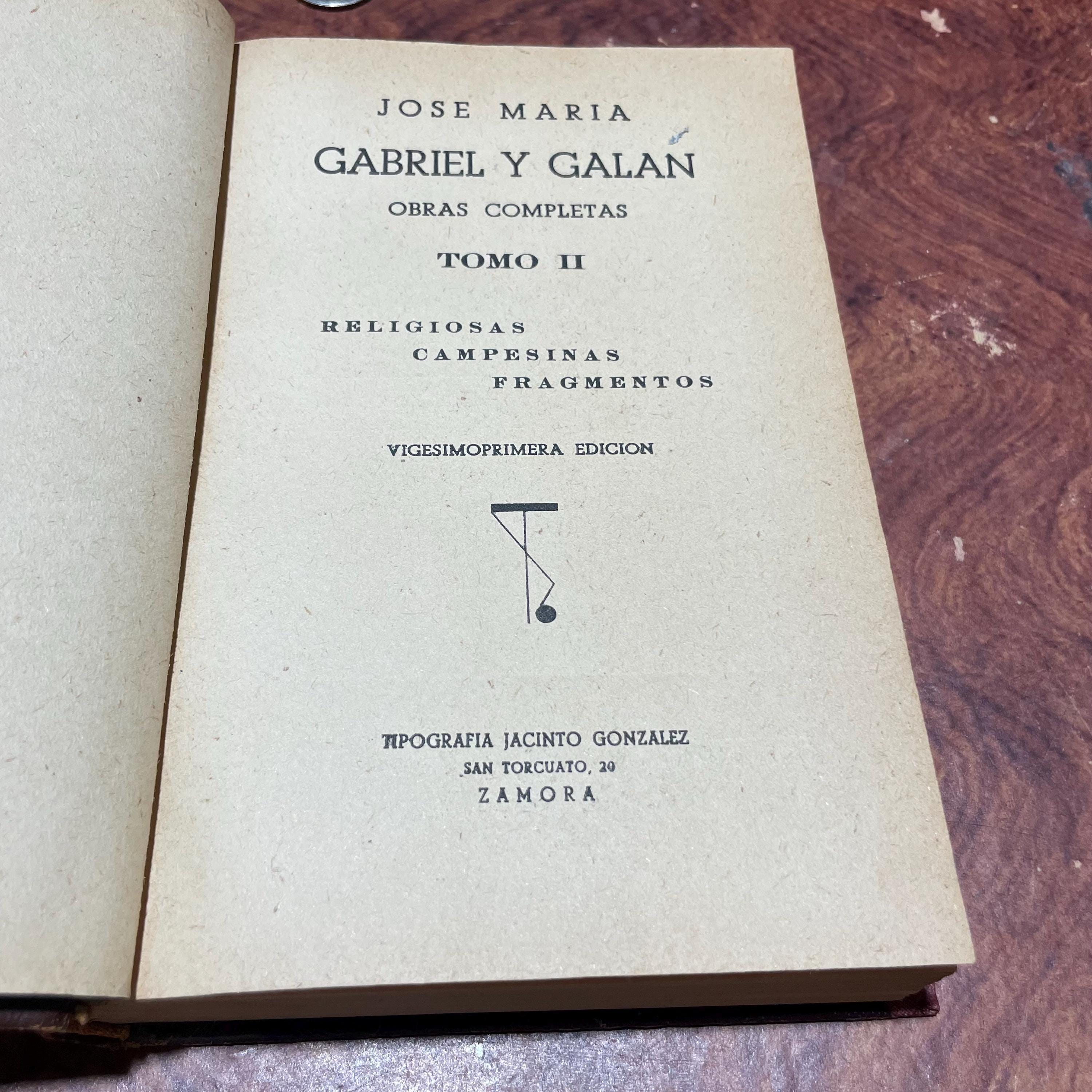 Obras Completas, Tome II. Religiosas, Campesinas, Fragmentos. Vigesimoprimera Edicion. Translated from Spanish: Complete Works, Volume II. Religious, Rustic, Fragments. Twenty-first Edition — photograph 6.