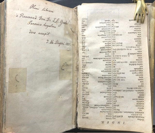 1710. Hebrew Lexicon. Johannis Buxtorf's Lexicon & Chaldaicum... Latin/Hebrew Language. — photograph 7.