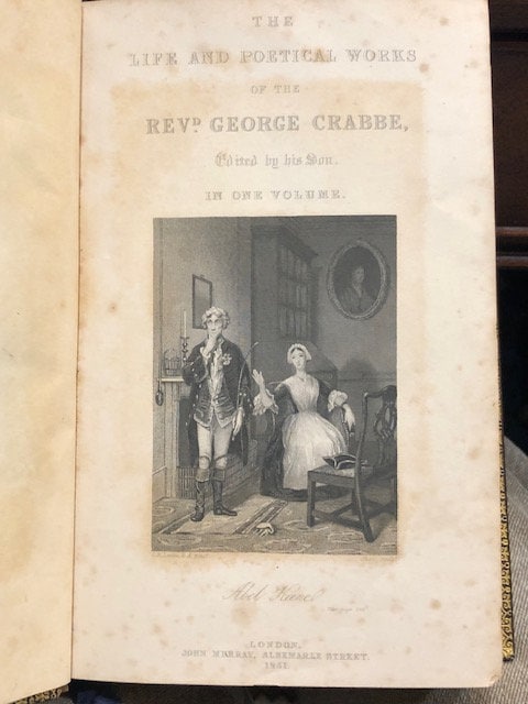 The Life and Poetical Works of the Rev. George Crabbe, Edited by his Son, in one volume. — photograph 5.