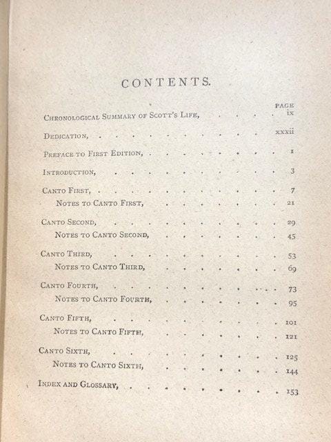 The Lay of the Last Minstrel With Notes and a Chronological Summary of His Life and Index. — photograph 9.