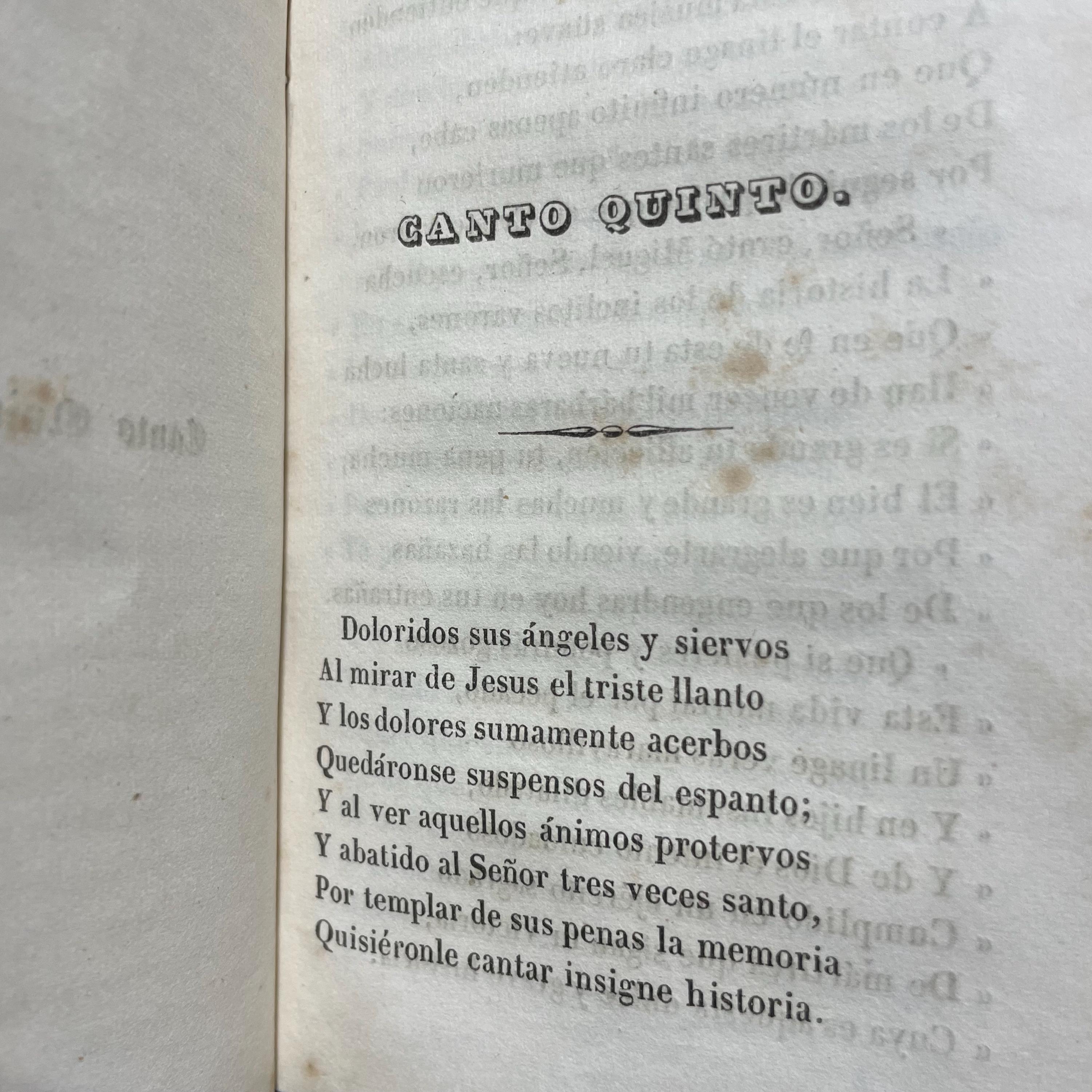 La Cristiada, Poema Epico-Sacro… Dominico de Lima, Comprendiado Por Don Juan Manuel De Berriozabal, Peruano, Entre Los Arcades Cintio Elimo; Y Dedicado… Translated from Spanish: The Cristiada, Epic-Sacred Poem… Dominican of Lima, Composed by Don Juan Manuel de Berriozábal, Peruvian, among the Arcades as Cintio Elimo; and Dedicated… — photograph 7.