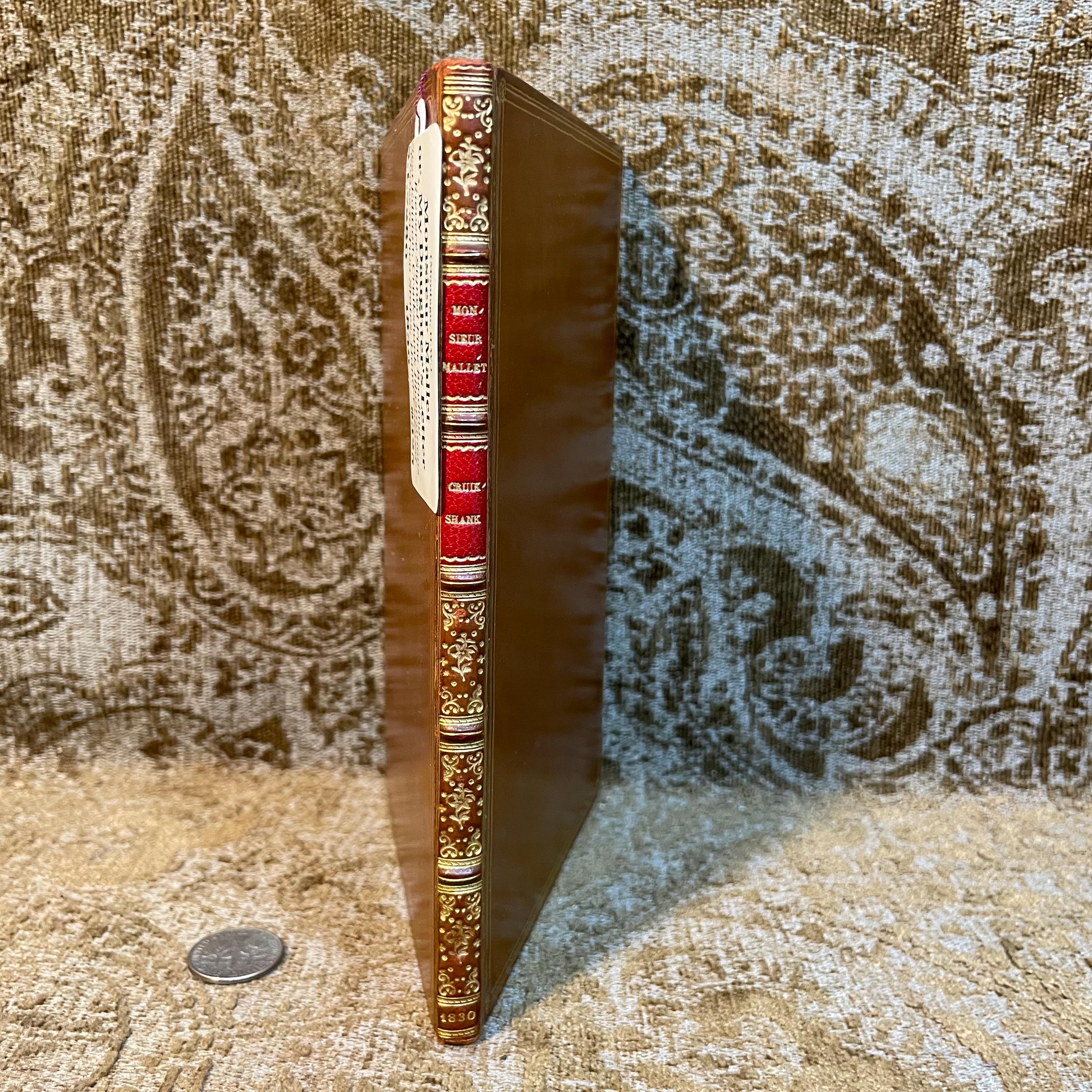 Monsieur Mallet; Or, MY Daughter's Letter. A Random Record. Illustrated with six Beautiful Designs by Robert Cruikshank, Engraved by Bonner and Walker. Riviere Signed Binding — photograph 2.