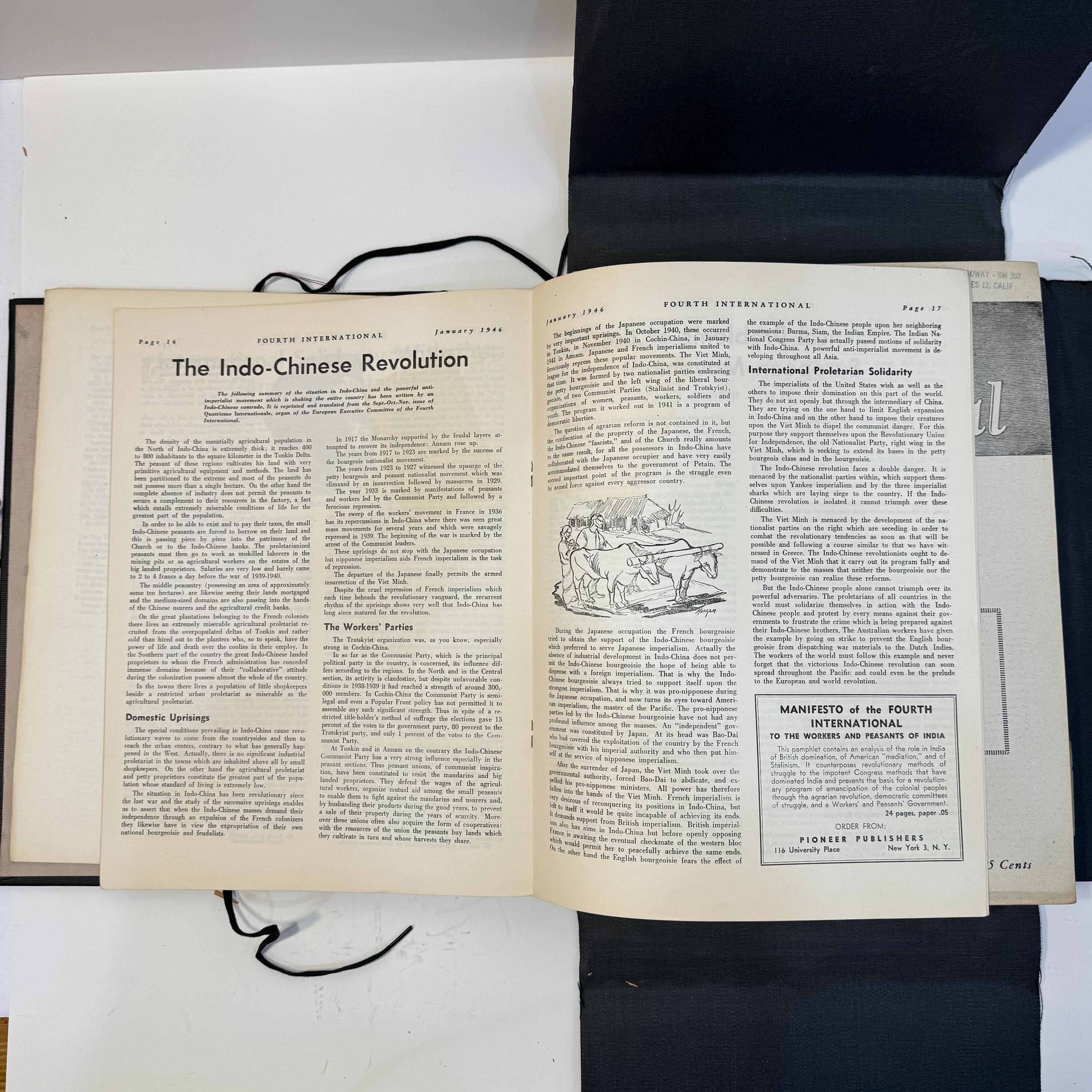 Fourth International, Vol.VII Jan - Dec (lacking Mar) 1946, Vol.VIII Jan - Dec 1947. 23 Issues. — photograph 6.
