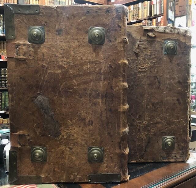 ANTIPHONALE & PSALTER - Antiphonarium Blesense, ad usum ecclesiarum quae officio Canonico non tenentur: Illustrissimi et Reverendissimi in Christo Patris DD. Francisci DE Crussol D'Uzes, Blesensis Episcopi, auctotitate; dac venerabilis ejusdem Capituli consensu editum. // Psalterium Juxta Breviarium Blesense, Illustrissimi et Reverendissimi in Christo Patris DD. Francisci DE Crussol D'Uzes, Blesensis Episcopi, auctotitate; dac venerabilis ejusdem Capituli consensu editum. Vanit XXX. lib. non compactum. TRANSLATION: "Antiphonary of Blois, for the use of churches that are not bound by the Canonical Office: Published by the authority of the Most Illustrious and Reverend Father in Christ, Lord Francis de Crussol d'Uzès, Bishop of Blois; and with the consent of the venerable Chapter of the same. // Psalter According to the Breviary of Blois, Published by the authority of the Most Illustrious and Reverend Father in Christ, Lord Francis de Crussol d'Uzès, Bishop of Blois; and with the consent of the venerable Chapter of the same. Sold for 30 livres unbound." — photograph 8.