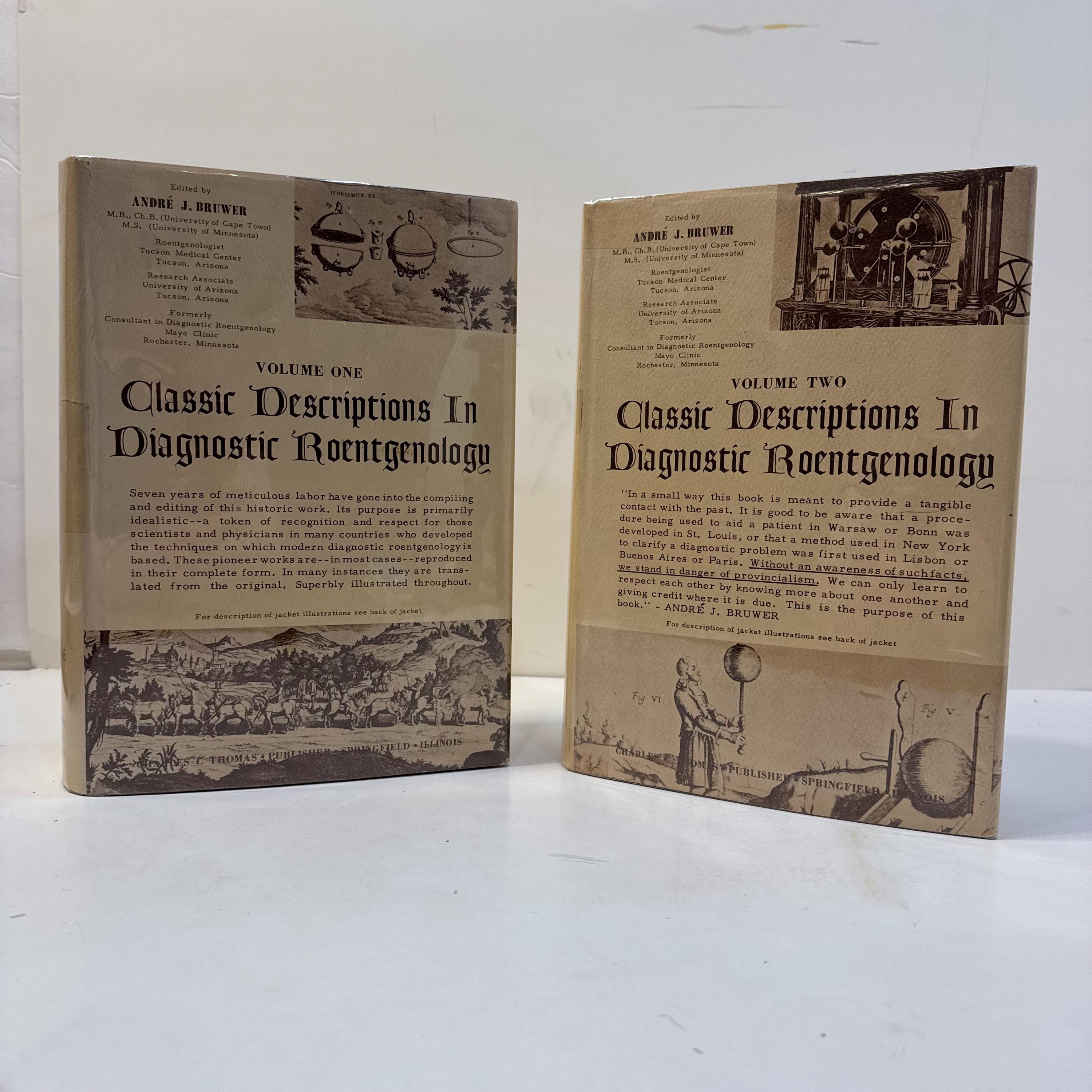 Classic Descriptions in Diagnostic Roentgenology by Andre J. Bruwer, 1964 | Two Volumes — photograph 3.