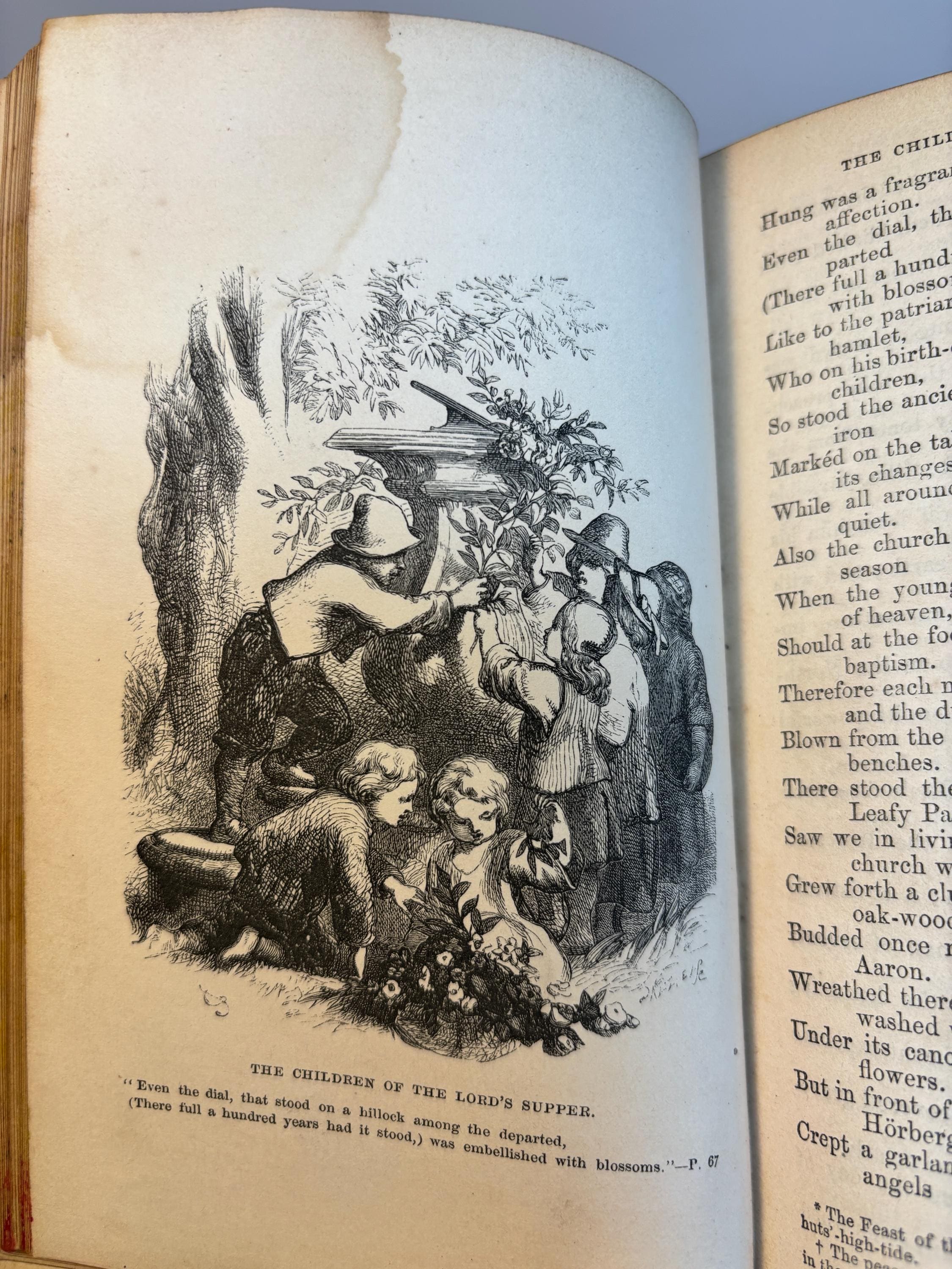 (Fore-Edge painting) The Poetical Works of Henry Wadsworth Longfellow — photograph 7.
