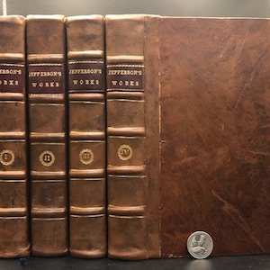 Thomas Jefferson, Memoir, Correspondence, and Miscellanies, from the Papers of Thomas Jefferson, 4 vol, 1829,  First Edition