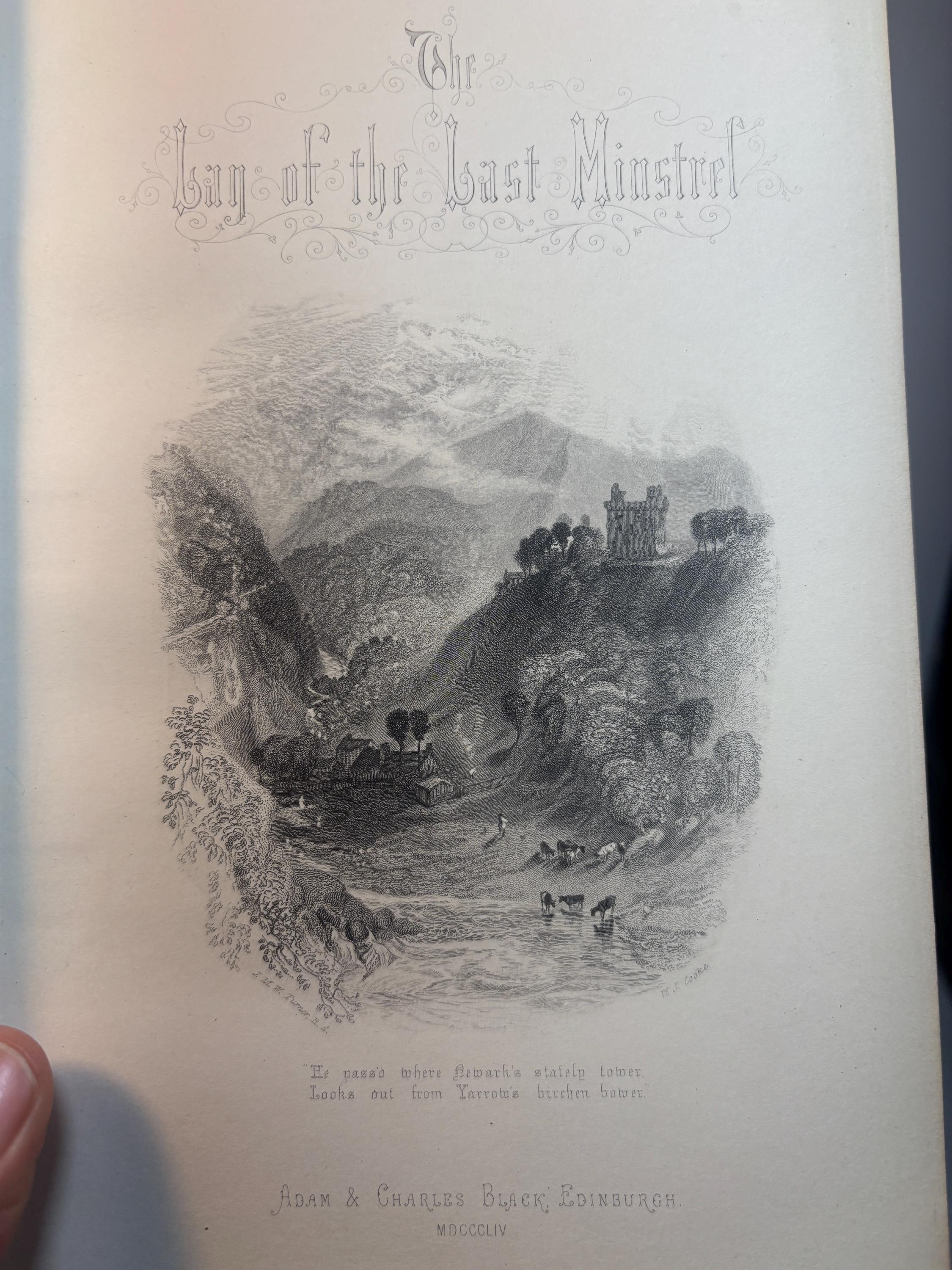 The Lay of The Last Minstrel, With all His Introductions, and The Editor's Notes. Illustrated by One Hundred Engravings on Wood From Drawings by Birket Foster and John Gilbert. — photograph 3.