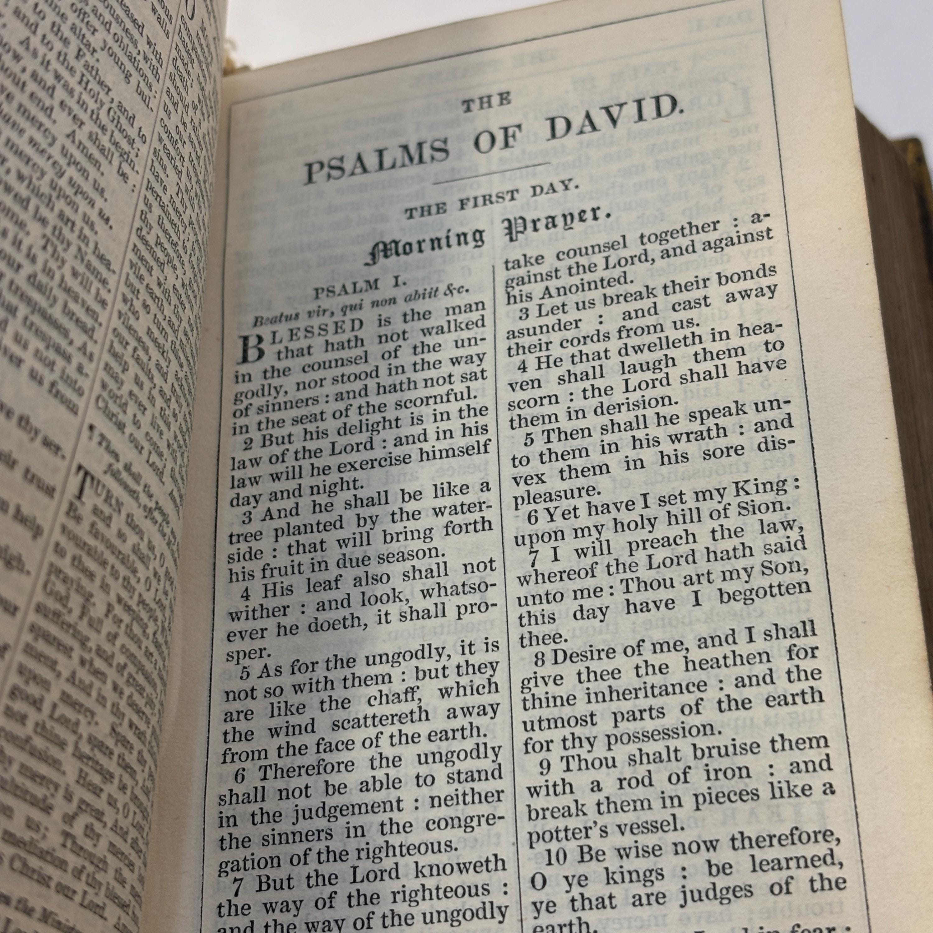 The Book of Common Prayer, And Administration of The Sacraments, and Other Rites and Ceremonies of The Church, According to The Use of The United Church of England and Ireland. Together With The Proper Lessons for Sundays and Other Holy-Days, and The New Version of The Psalms of David. — photograph 4.