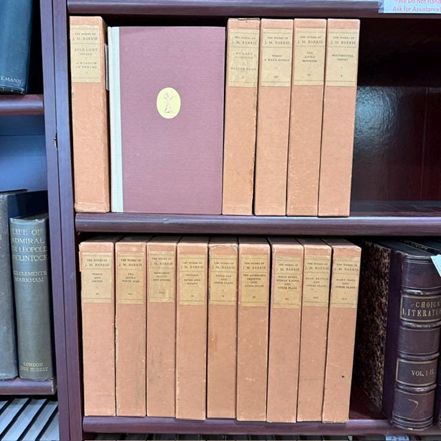 The Works of J.M. Barrie, Limited Peter Pan Edition #881/1030 — photograph 2.