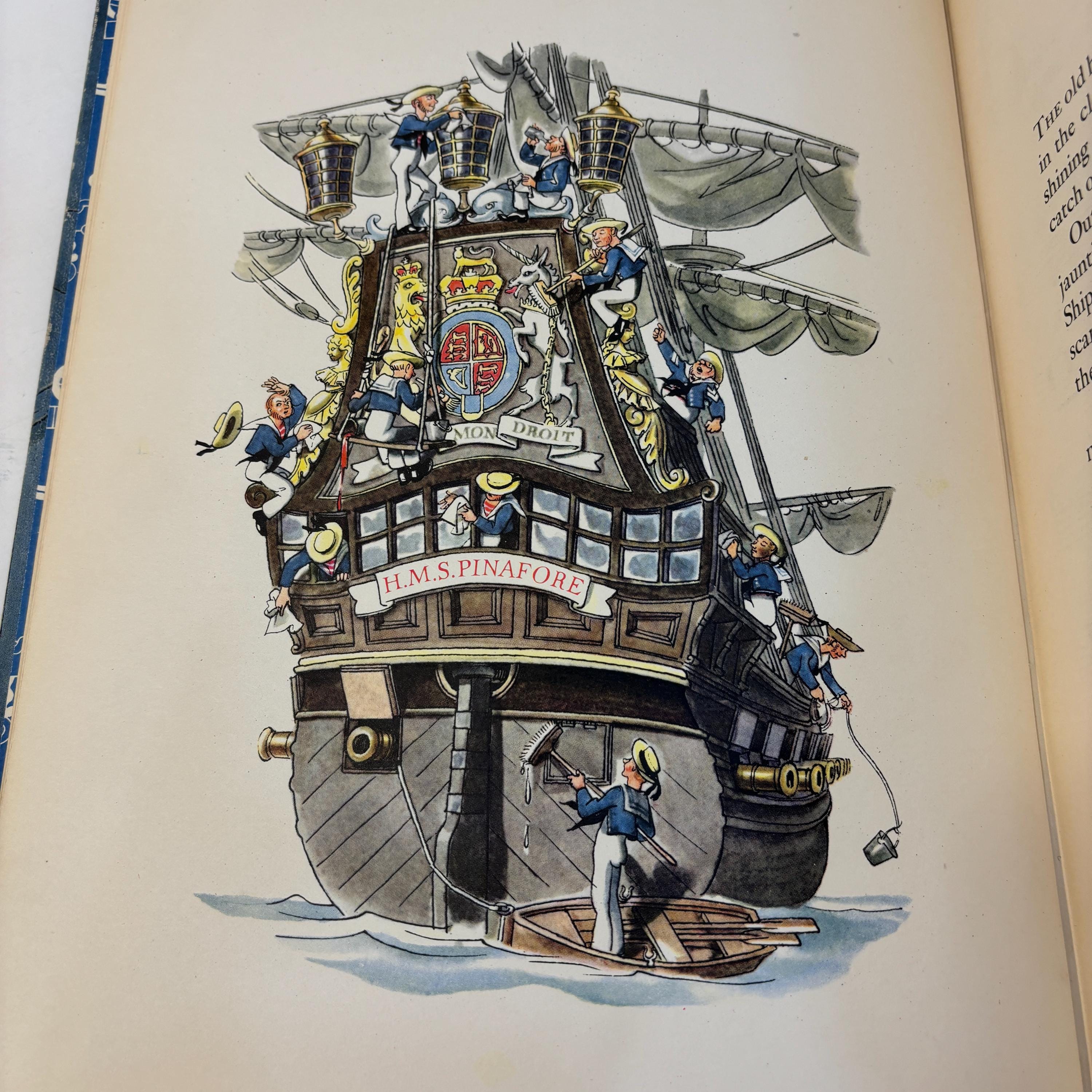 H.M.S. Pinafore, Story and Music Arrangements Adapted from Gilbert and Sullivan… Illustrated by Fritz Kredel. First Edition. — photograph 4.