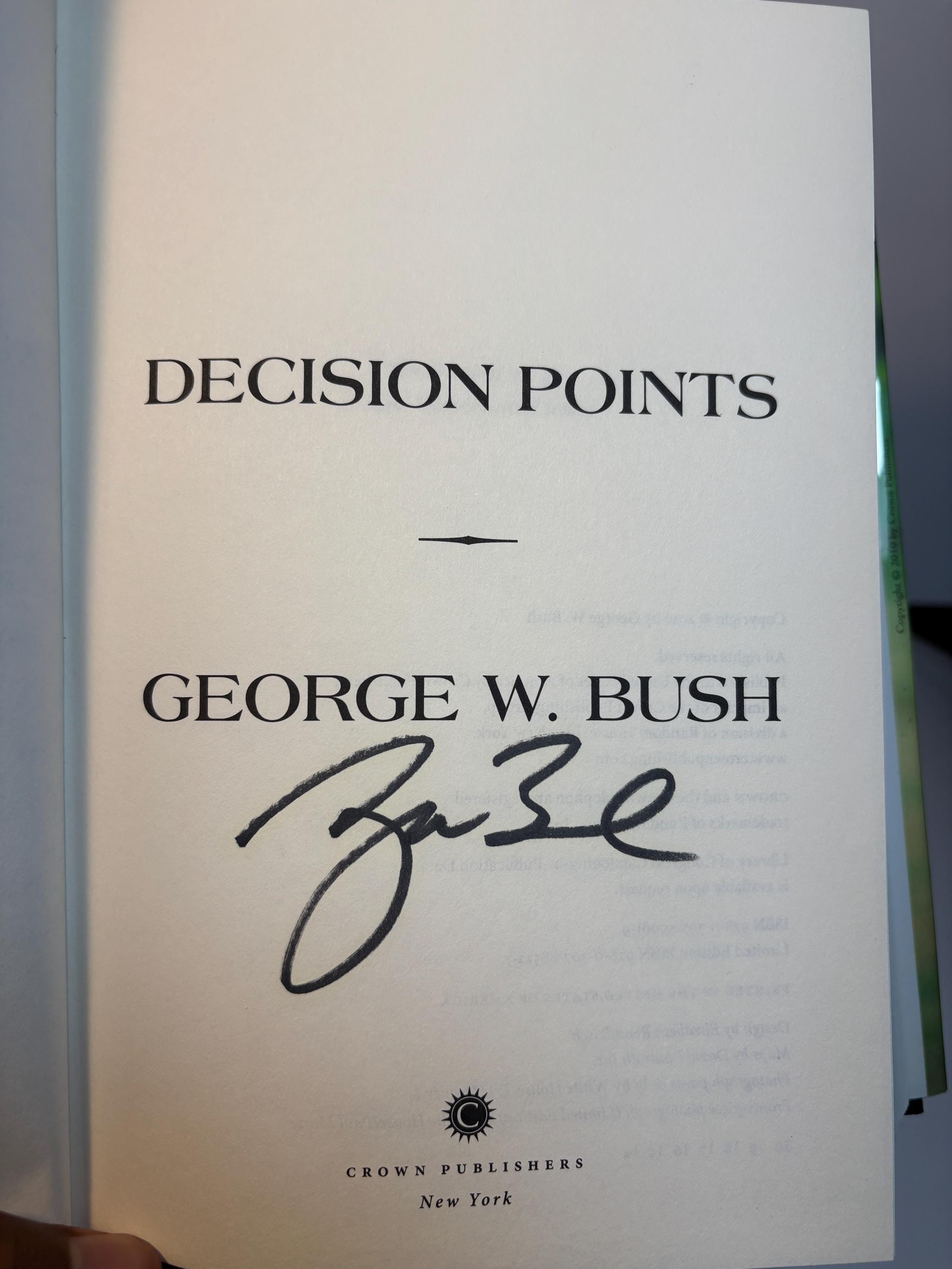 Decision Points. Autographed by George Bush to Title Page — photograph 4.