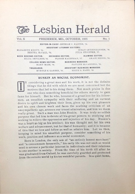 The Lesbian Herald 33 issues 1905-1914 — photograph 4.