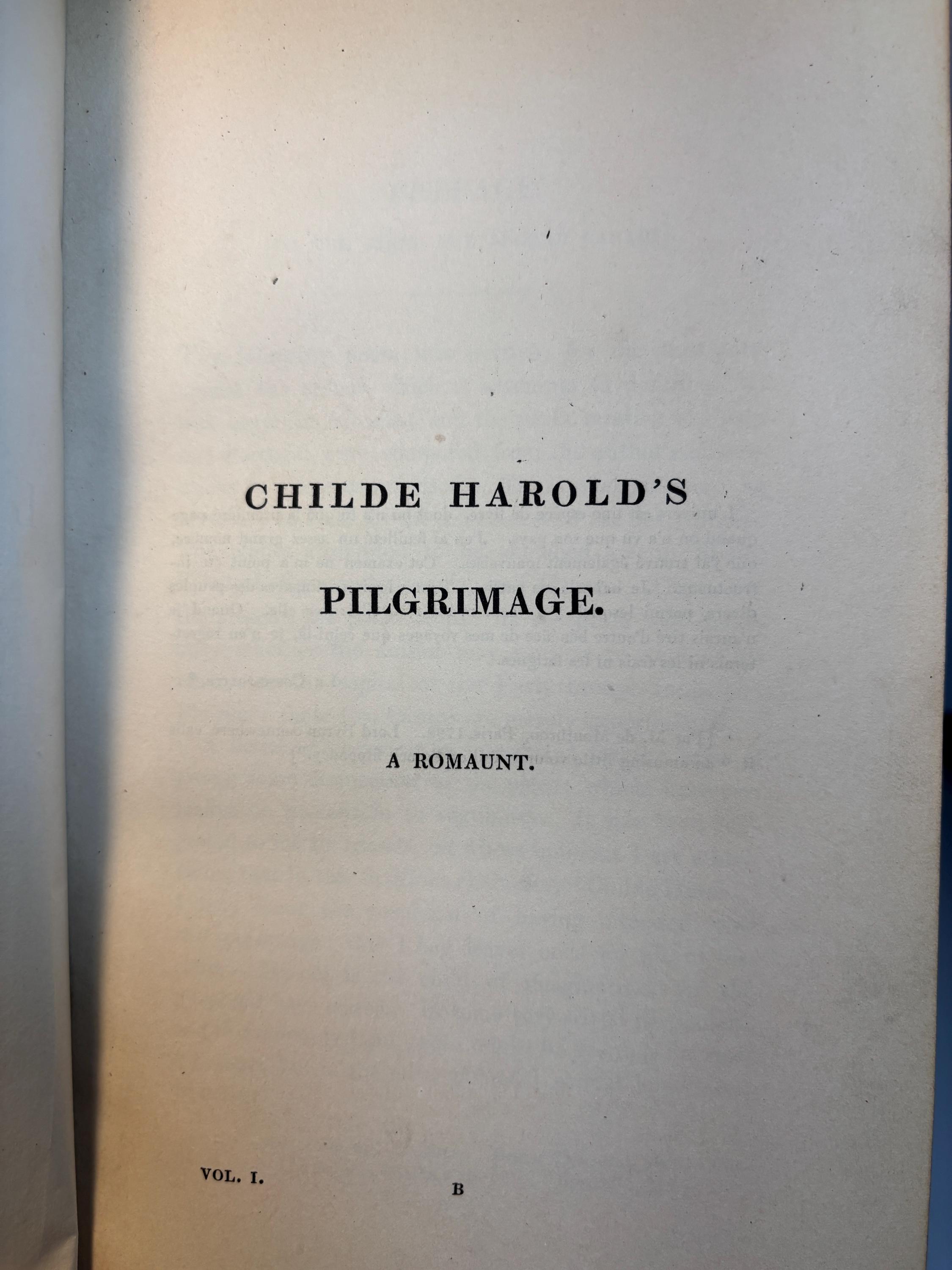 The Poetical Works of Lord Byron in eight volumes. — photograph 6.