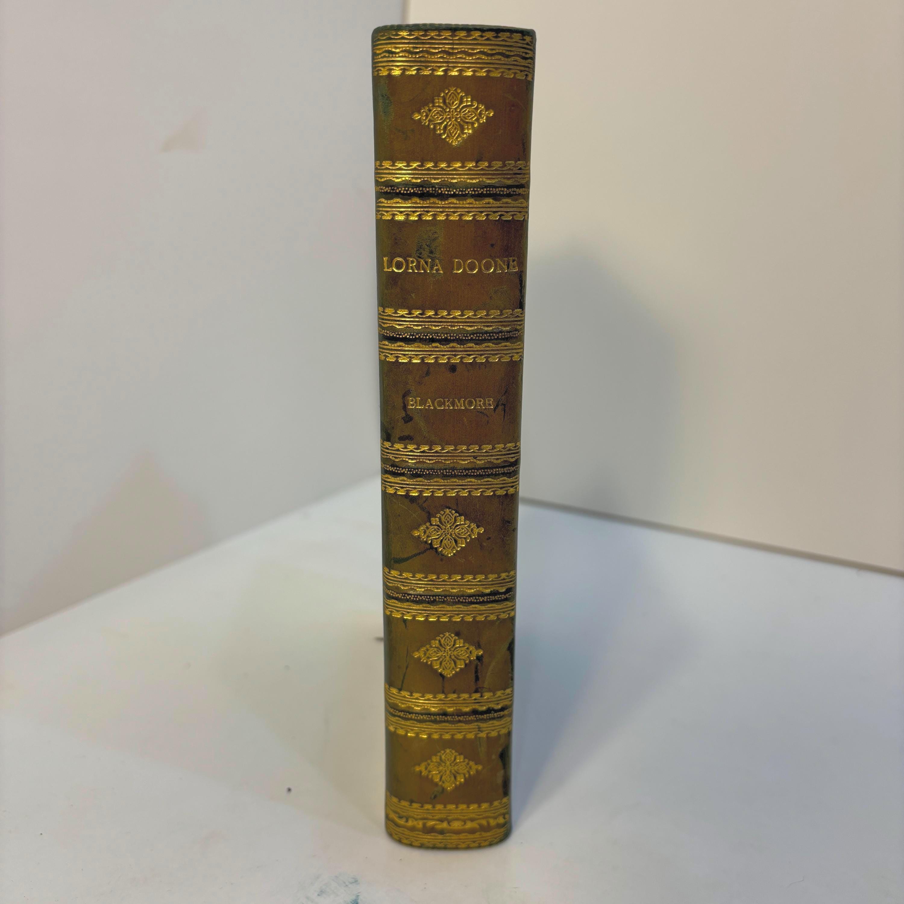 Lorna Doone, A Romance of Exmoor, Illustrated. Prize Binding, Signed Binding by James Galt. — photograph 3.