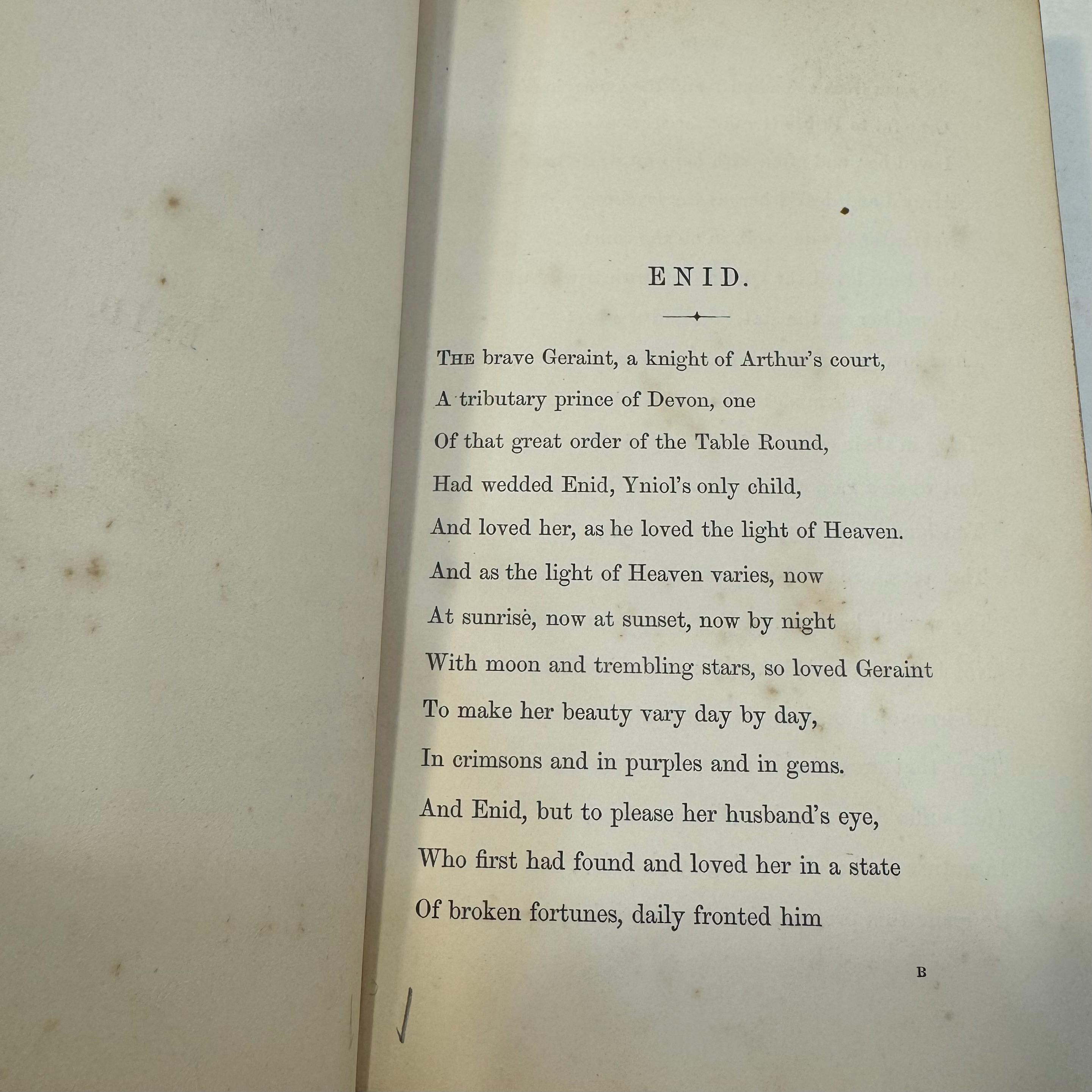 Idylls of The King by Alfred Tennyson, 1859 | Fore-Edge Painting, Bound by Nutt — photograph 6.