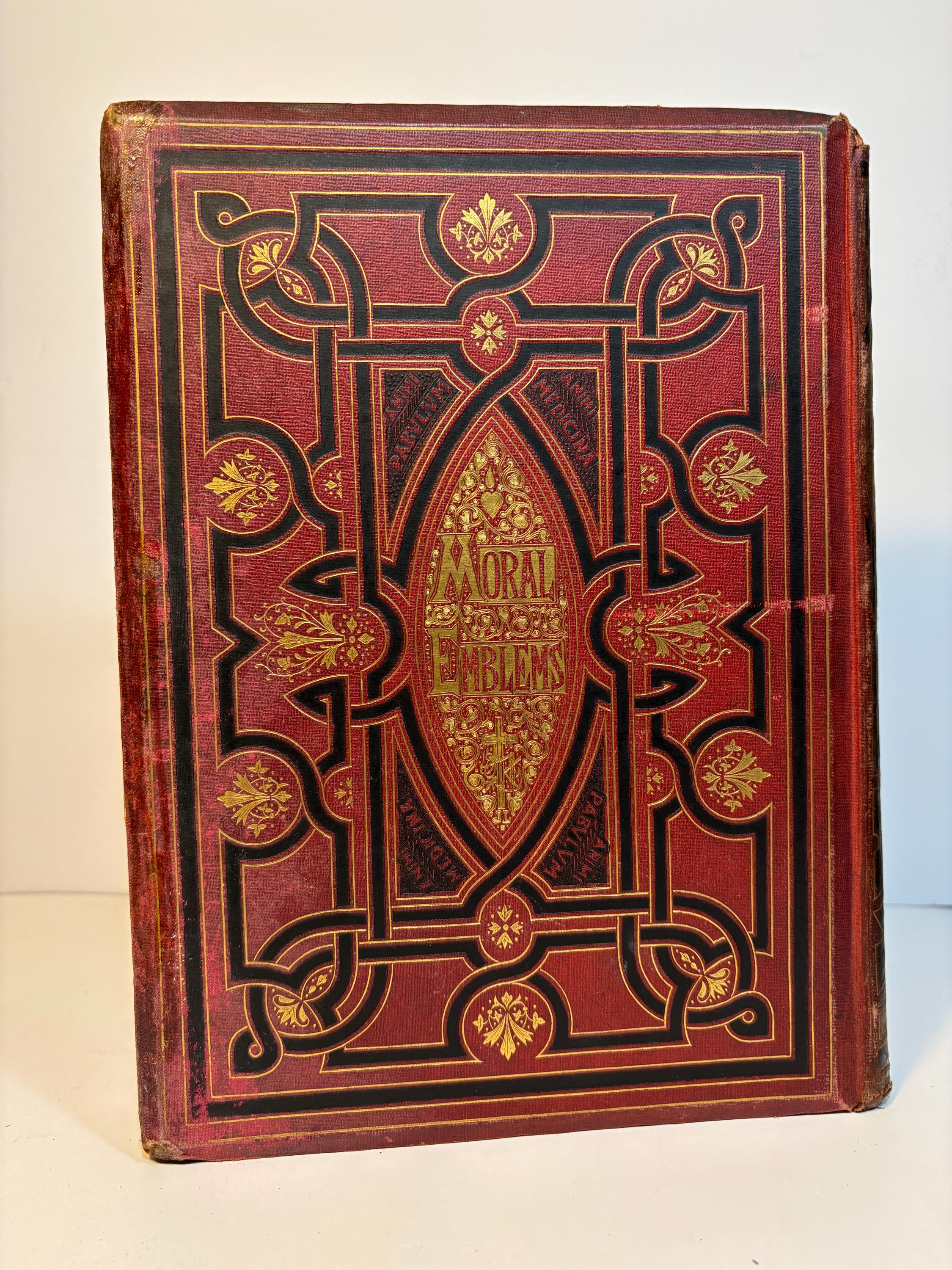 Moral Emblems with Aphorisms, Adages, and Proverbs, of All Ages and Nations, from Jacob Cats and Robert Farlie. With Illustrations Freely Rendered, From Designs Found In Their Works, by John Leighton, F.S.A. … — photograph 2.