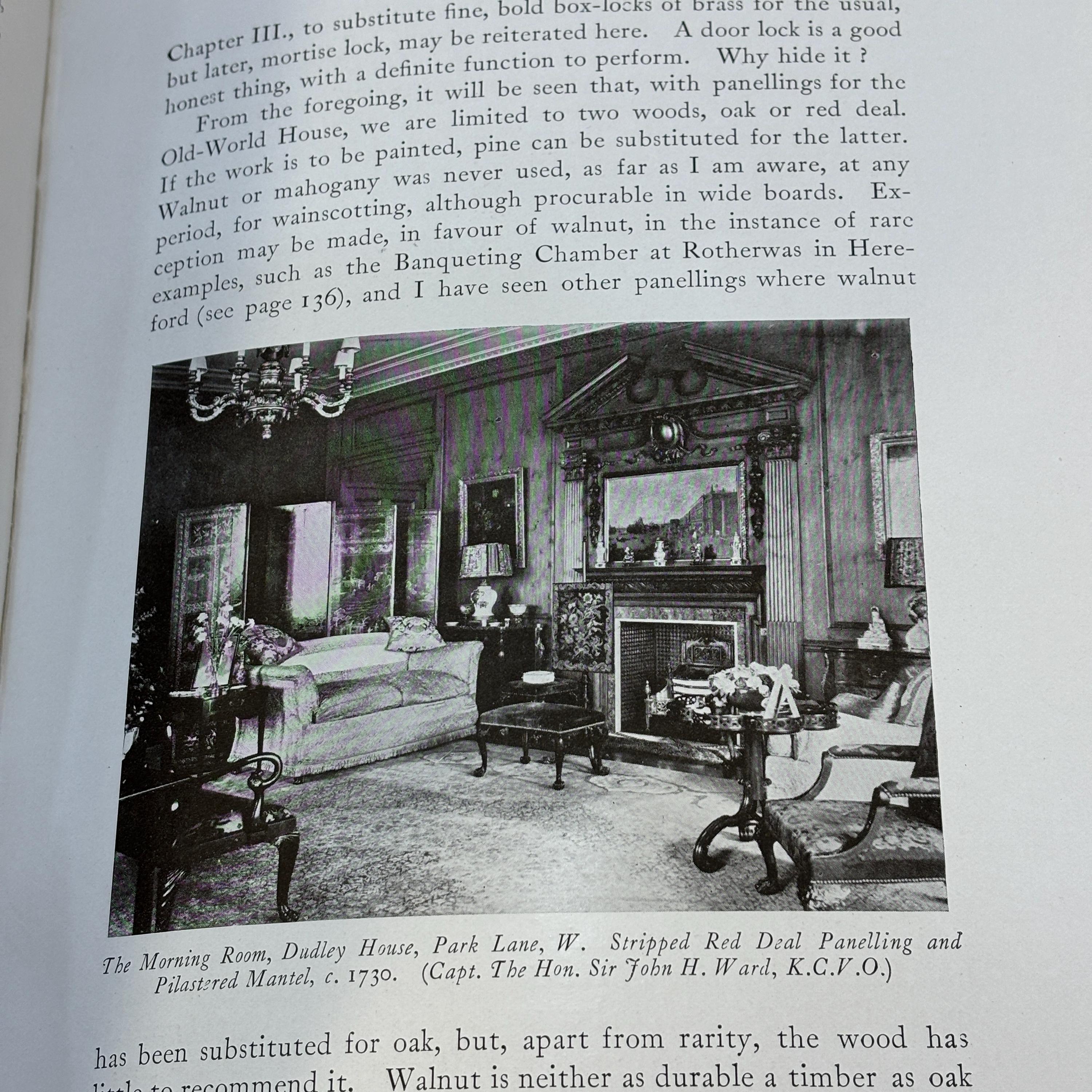 The Old-World House Its Furniture & Decoration — photograph 3.
