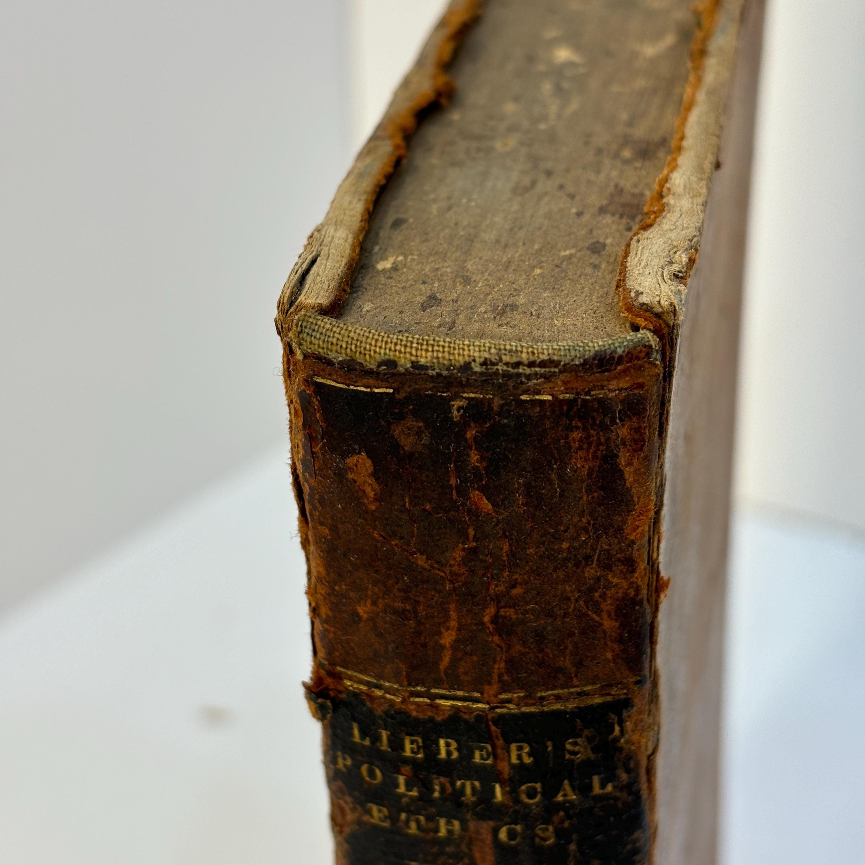 Manual of Political Ethics, designed Chiefly For The Use of Colleges and Students at Law. Part I. Book I. Ethics, General and Political. Book II. The State. Second Printing. — photograph 7.