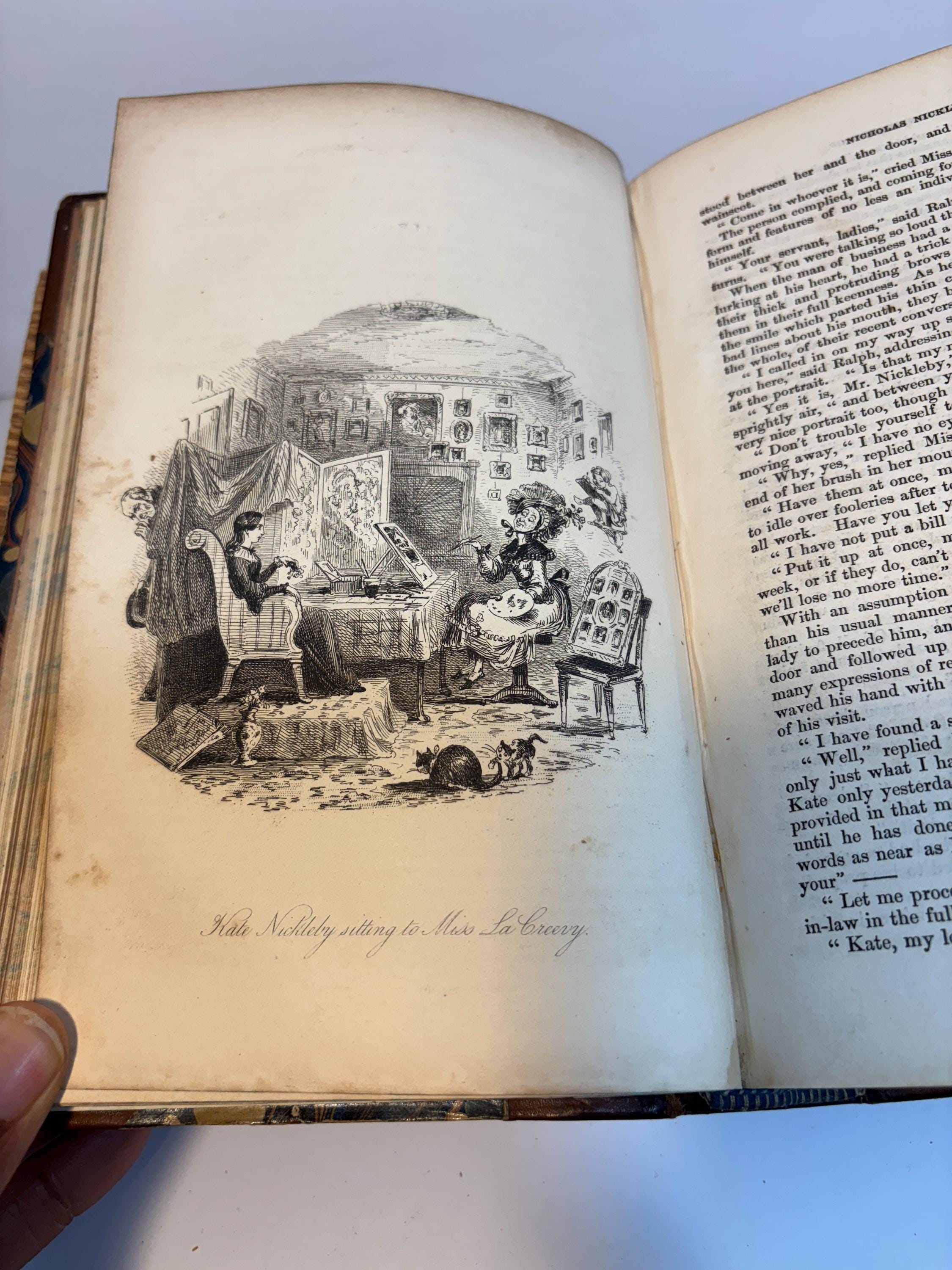 The Life and Adventures of Nicholas Nickleby. With Illustrations by Phiz. First Edition, Mixed State. — photograph 8.