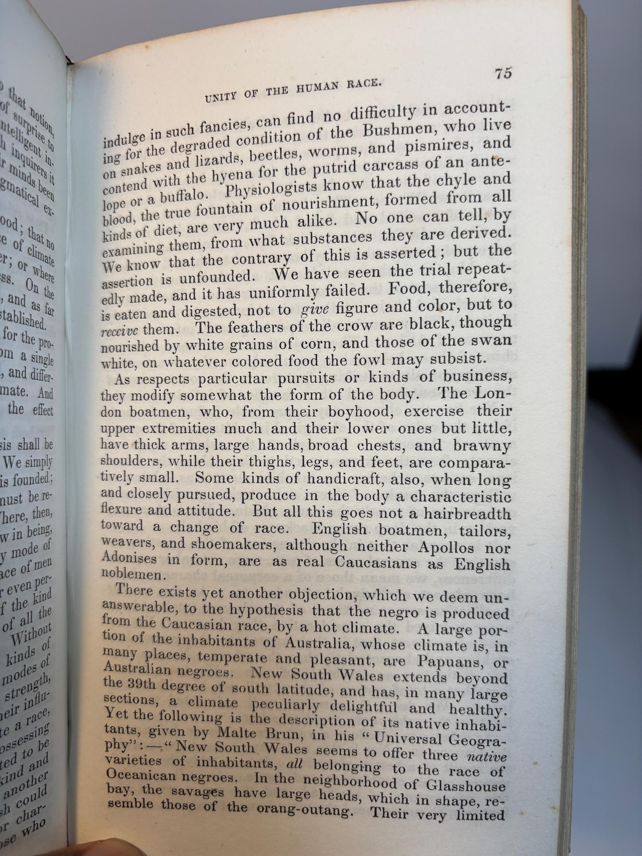 Thoughts on The Original Unity of The Human Race. Second Edition: With Additions and Improvements. — photograph 5.
