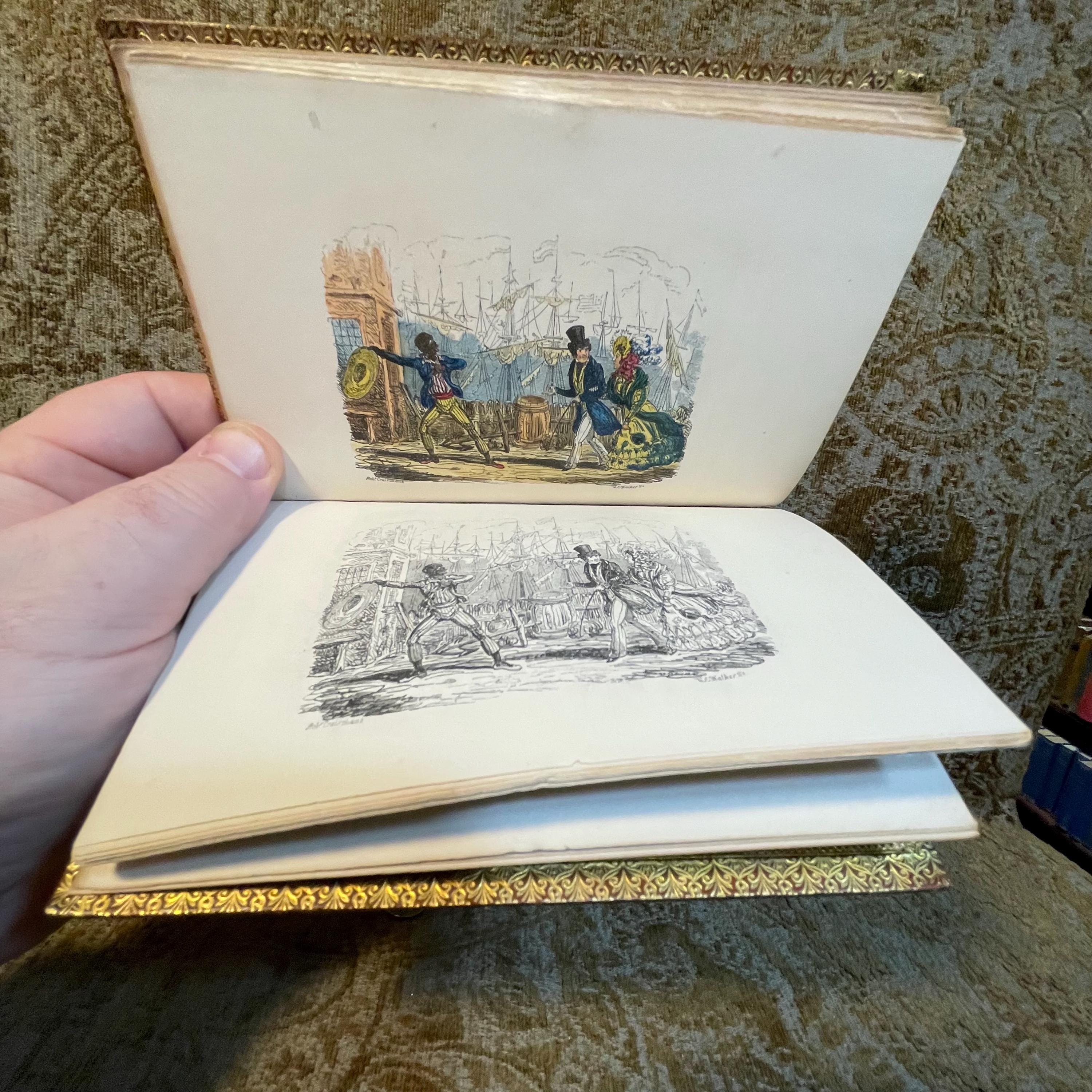Monsieur Mallet; Or, MY Daughter's Letter. A Random Record. Illustrated with six Beautiful Designs by Robert Cruikshank, Engraved by Bonner and Walker. Riviere Signed Binding — photograph 5.
